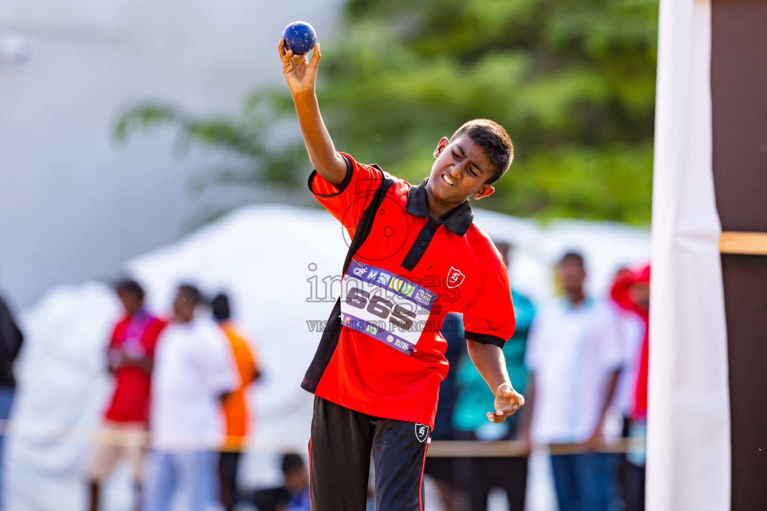 Day 4 of MWSC Interschool Athletics Championships 2024 held in Hulhumale Running Track, Hulhumale, Maldives on Tuesday, 12th November 2024. Photos by: Nausham Waheed / Images.mv