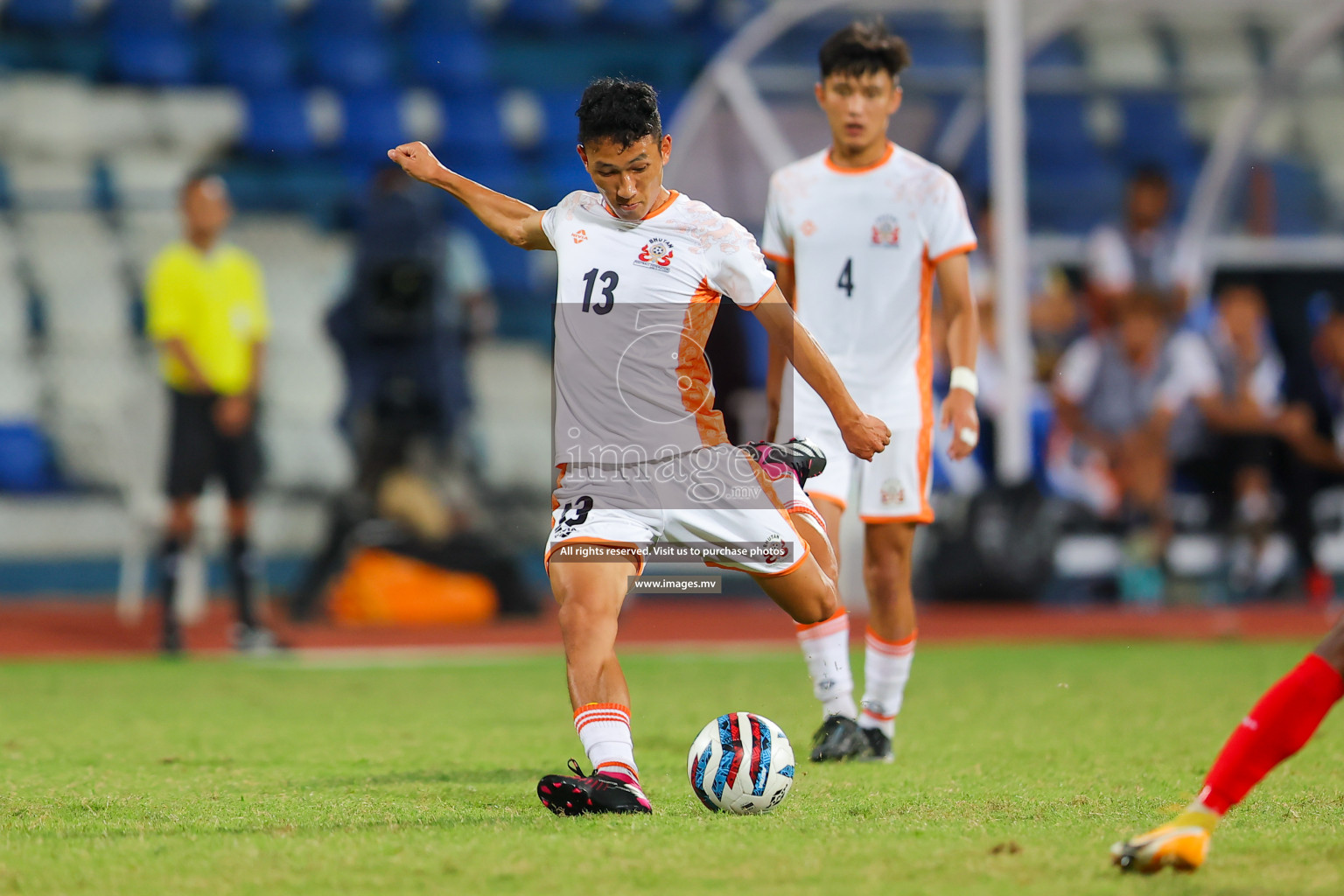 Bhutan vs Bangladesh in SAFF Championship 2023 held in Sree Kanteerava Stadium, Bengaluru, India, on Wednesday, 28th June 2023. Photos: Nausham Waheed, Hassan Simah / images.mv