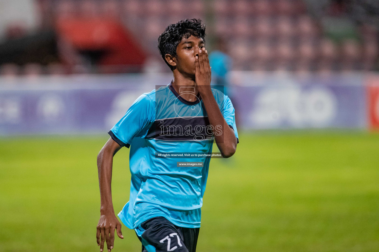 Final of U17 Inter School Football Tournament of Kalaafaanu School vs Rehendhi School held in Male', Maldives on 10 Feb 2022 Photos: Nausham Waheed / images.mv