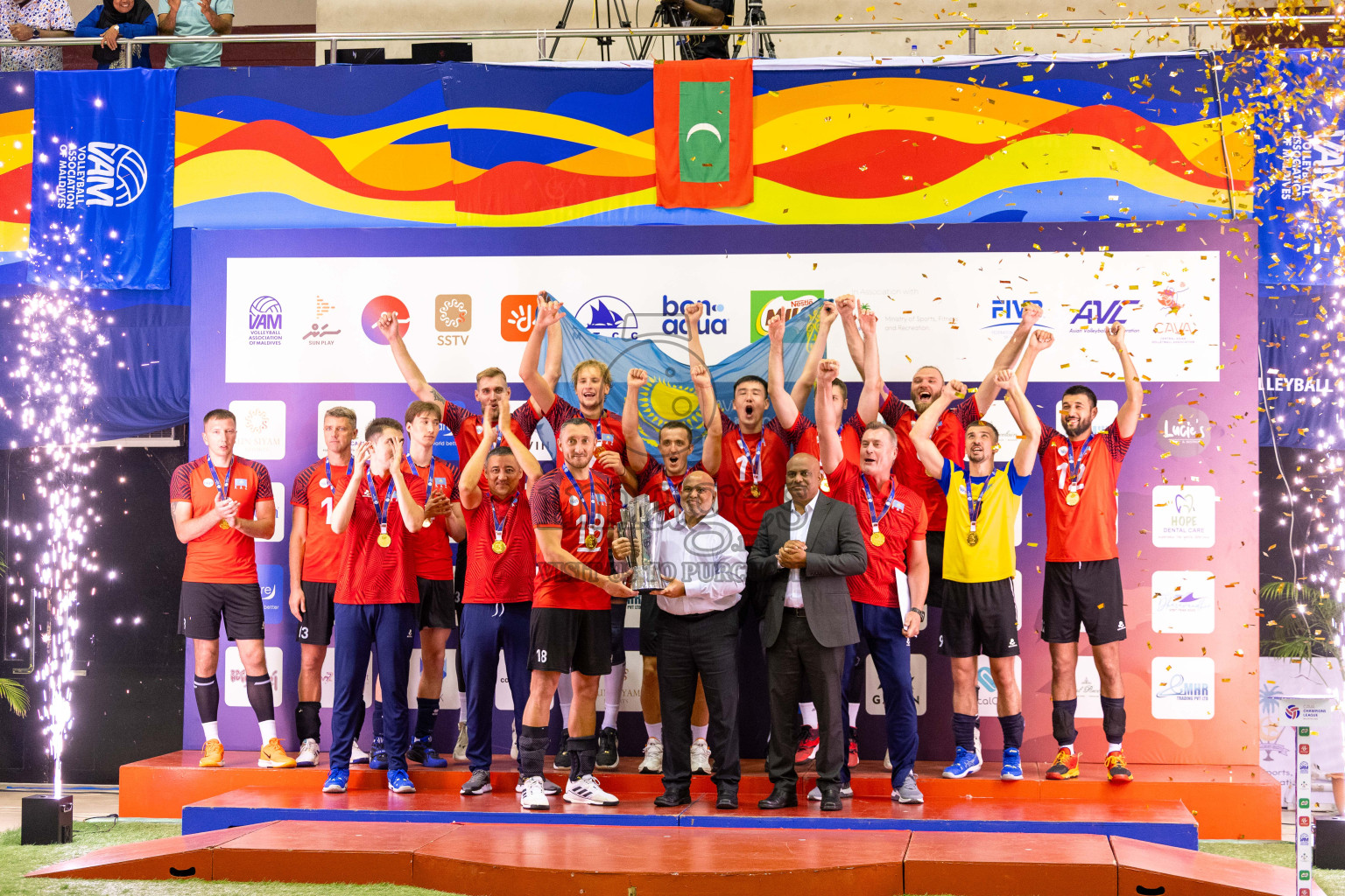 Final of CAVA Champions League 2025 held in Male', Maldives on Wednesday, 23th July 2025 at Social Center Indoor Hall 
Photos By: Mohamed Mahfooz Moosa / images.mv