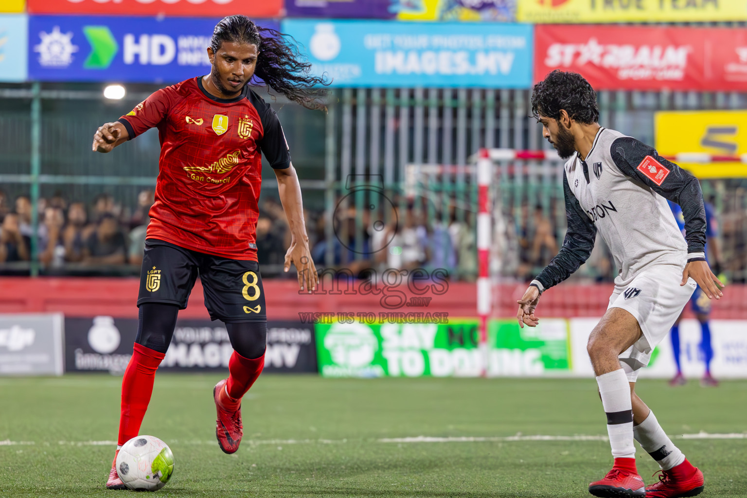 Vilimale vs L Gan in Semi Finals of Golden Futsal Challenge 2024 which was held on Friday, 1st March 2024, in Hulhumale', Maldives.
Photos: Ismail Thoriq / images.mv