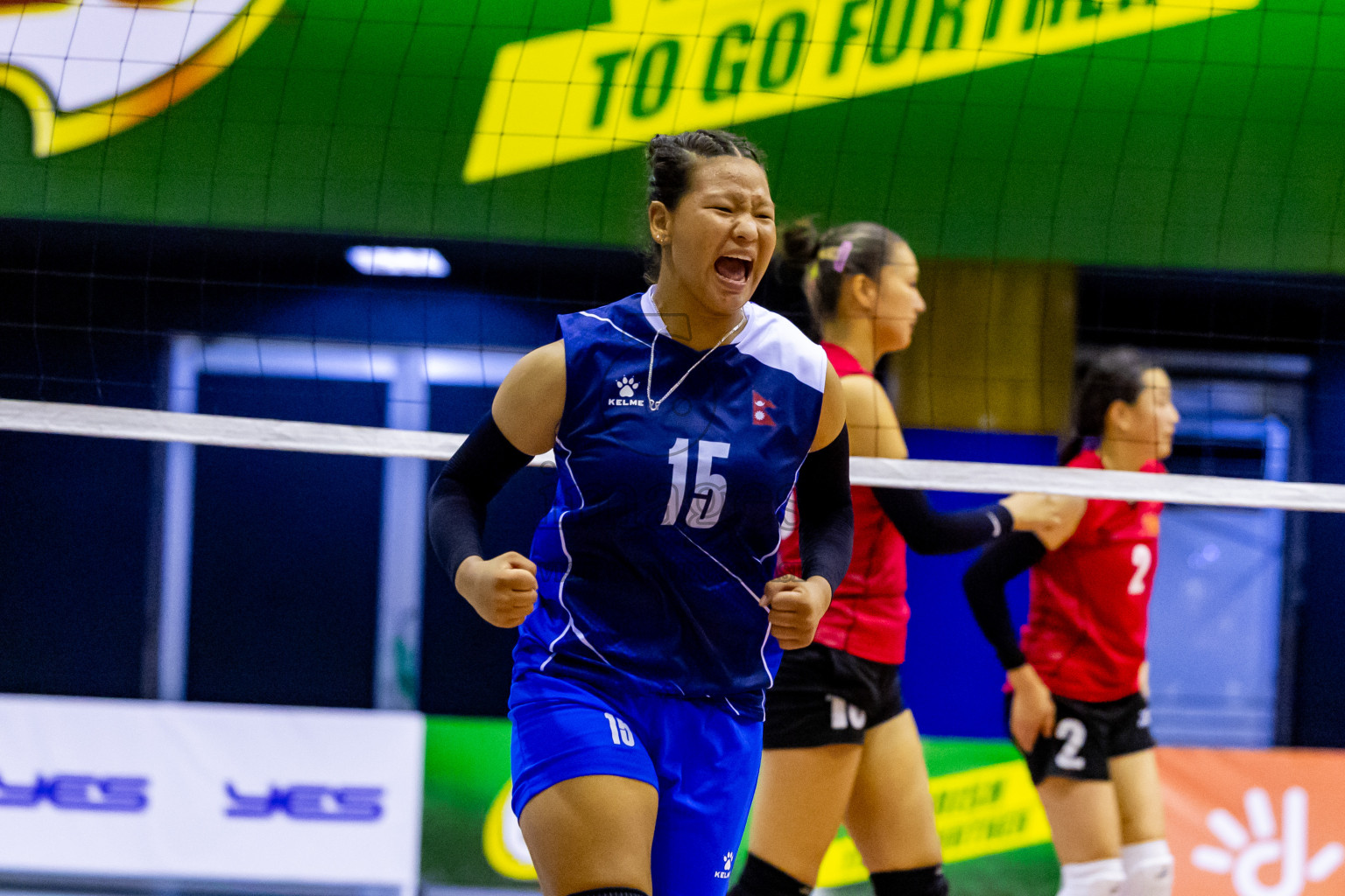 Kyrgyzstan vs Nepal in Semi Final of CAVA U20 Woman's Volleyball Championship 2024 was held in Social Center, Male', Maldives on 22nd July 2024. Photos: Nausham Waheed / images.mv