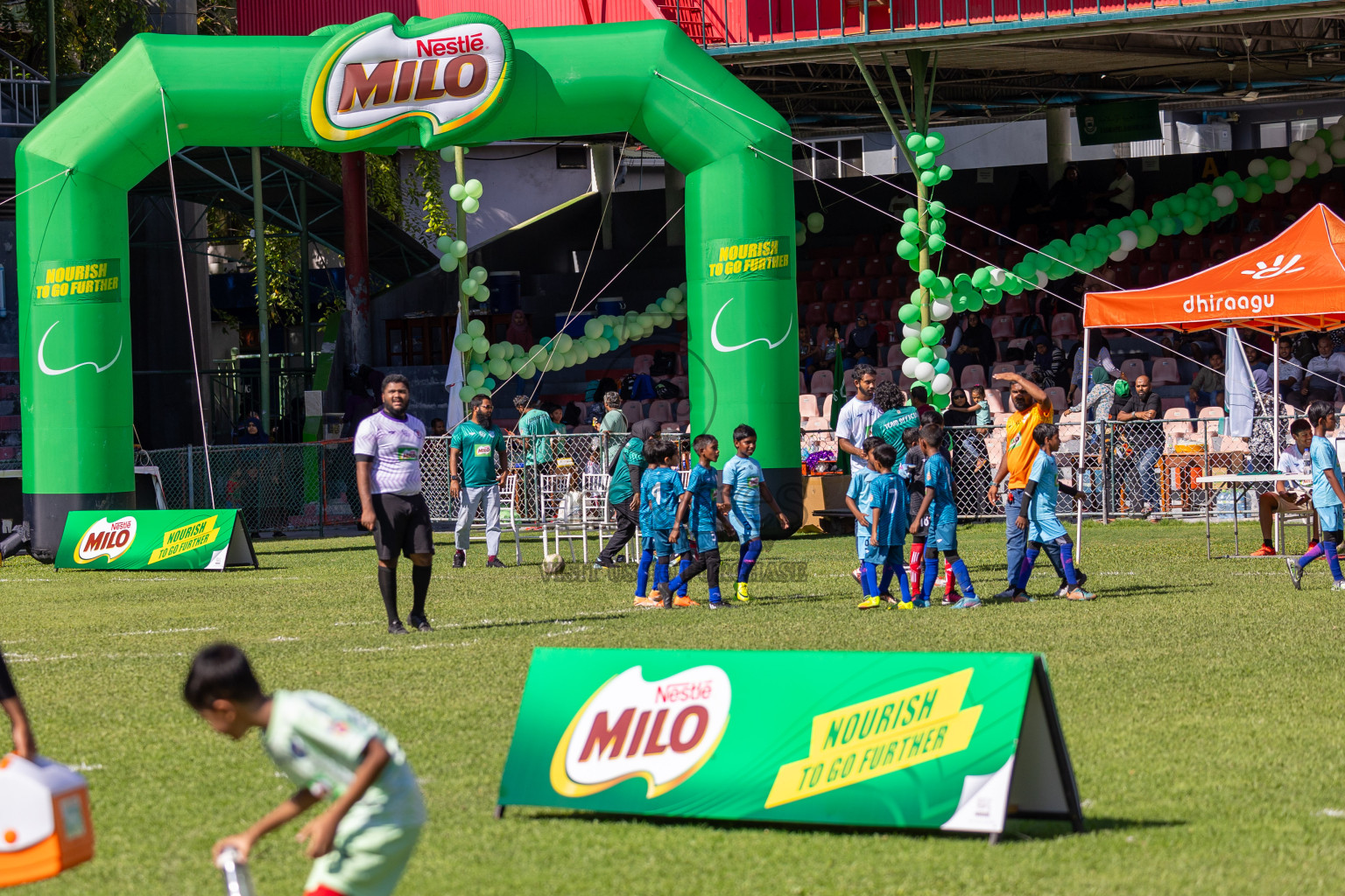 Day 1 of MILO Kids Football Fiesta was held at National Stadium in Male', Maldives on Friday, 23rd February 2024. 
Photos: Ismail Thoriq / images.mv