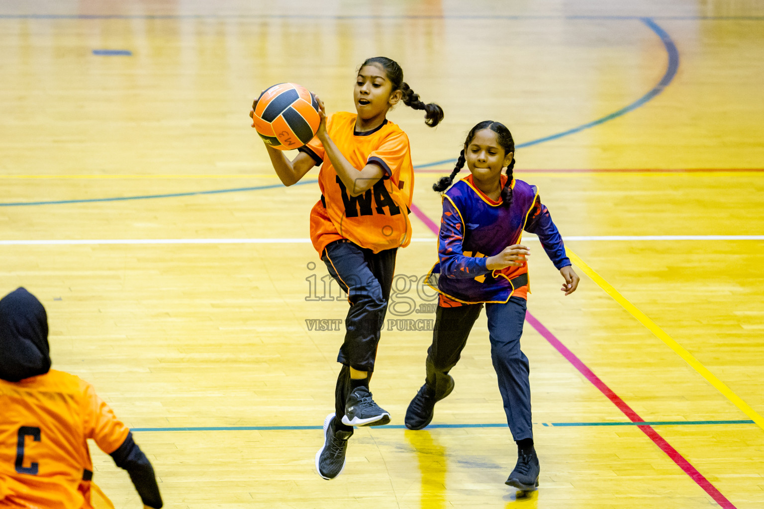 Day 6 of 25th Inter-School Netball Tournament was held in Social Center at Male', Maldives on Thursday, 15th August 2024. Photos: Nausham Waheed / images.mv