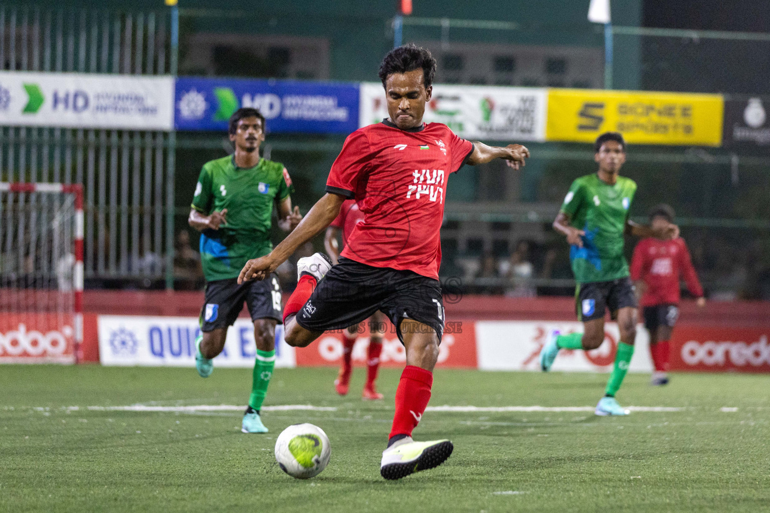 HDh Hanimaadhoo vs HDh Makunudhoo in Day 10 of Golden Futsal Challenge 2024 was held on Tuesday, 23rd January 2024, in Hulhumale', Maldives Photos: Nausham Waheed / images.mv