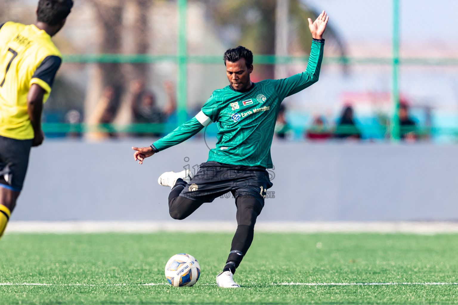 Baburu SC vs Kanmathi Juniors from Manadhoo Council Cup 2024 in N Manadhoo Maldives on Friday, 23rd February 2023. Photos: Nausham Waheed / images.mv