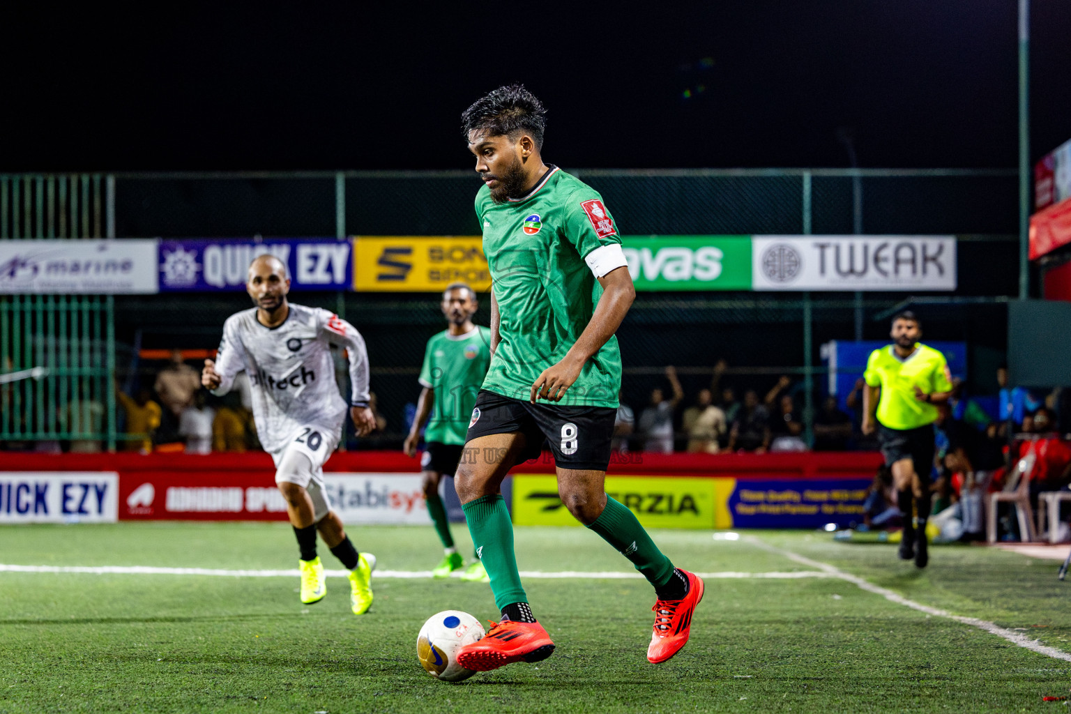 GDh Madaveli VS GDh Thinadhoo in Day 7 of Golden Futsal Challenge 2025 was held on Saturday, 11th January 2025, in Hulhumale', Maldives Photos: Nausham Waheed / images.mv