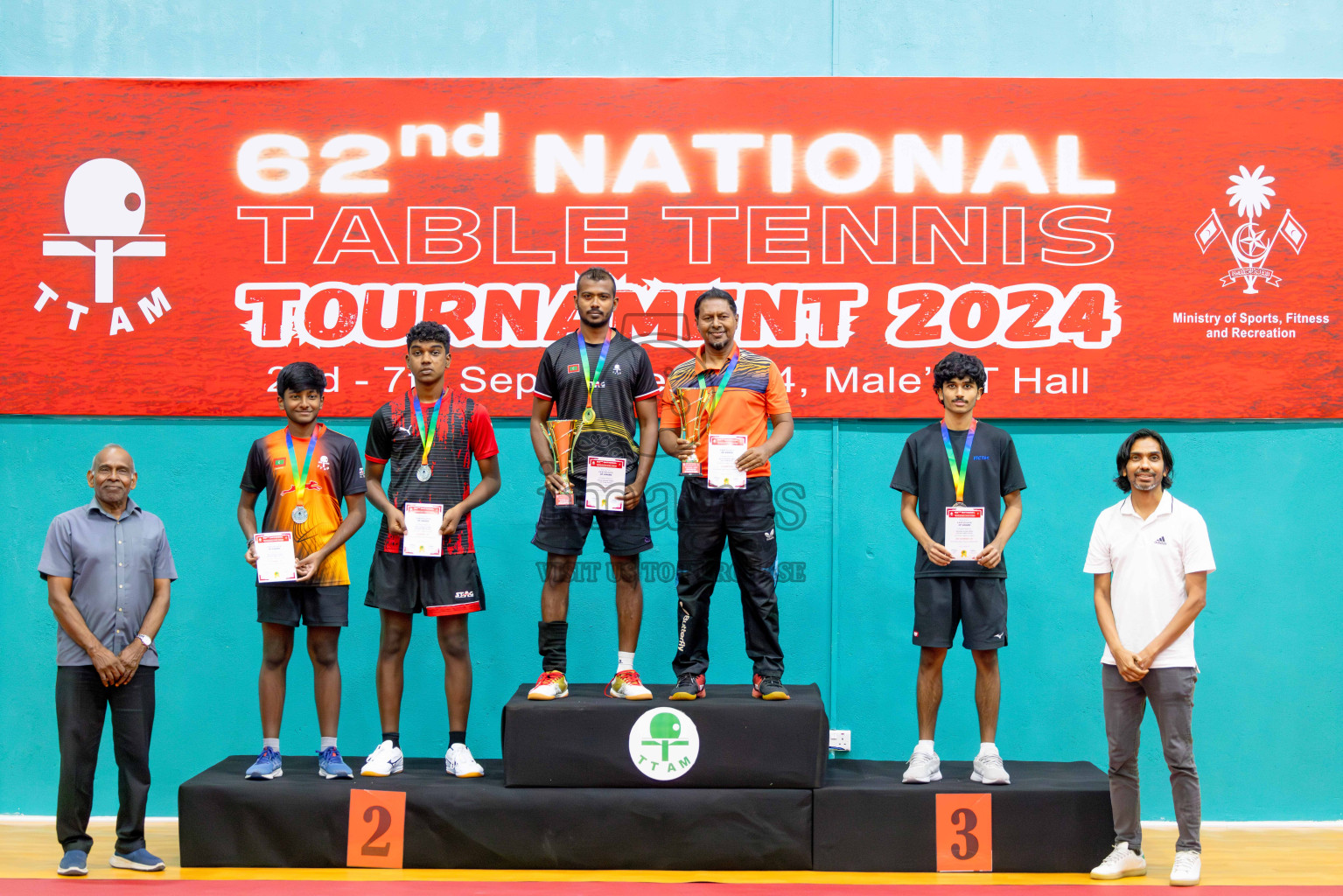 Finals of National Table Tennis Tournament 2024 was held at Male' TT Hall on Friday, 6th September 2024. 
Photos: Abdulla Abeed / images.mv