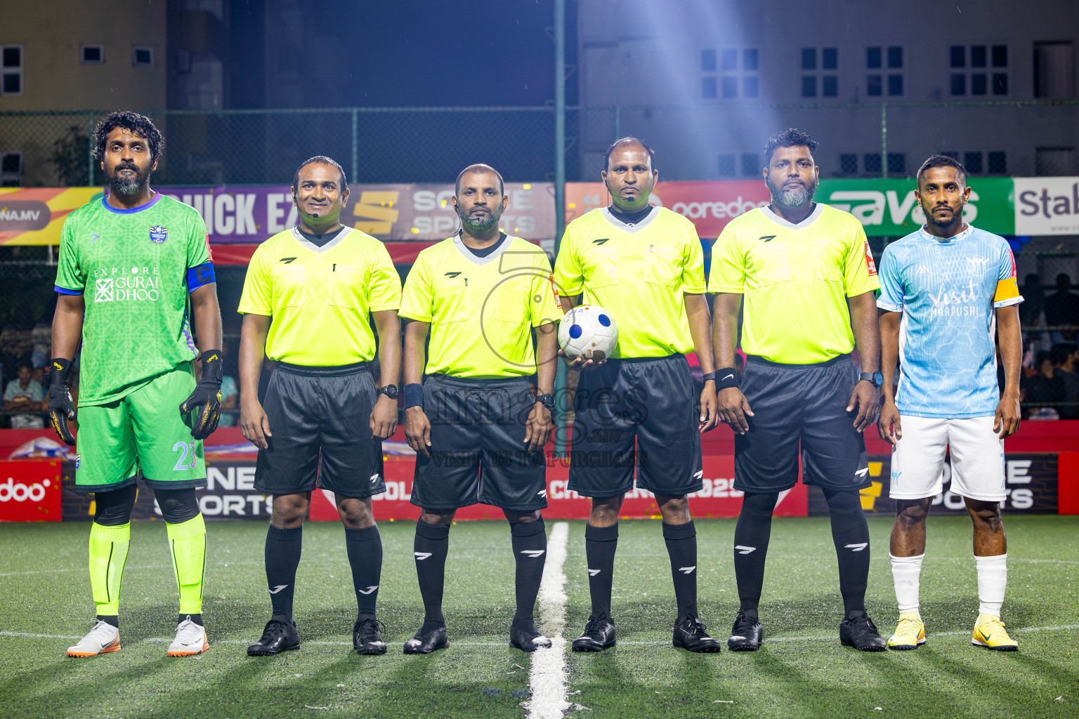 K Maafushi vs K Guraidhoo in Kaafu Atoll Semi Final in Day 24 of Golden Futsal Challenge 2025 was held on Tuesday , 28th January 2025, in Hulhumale', Maldives. Photos: Nausham Waheed / images.mv