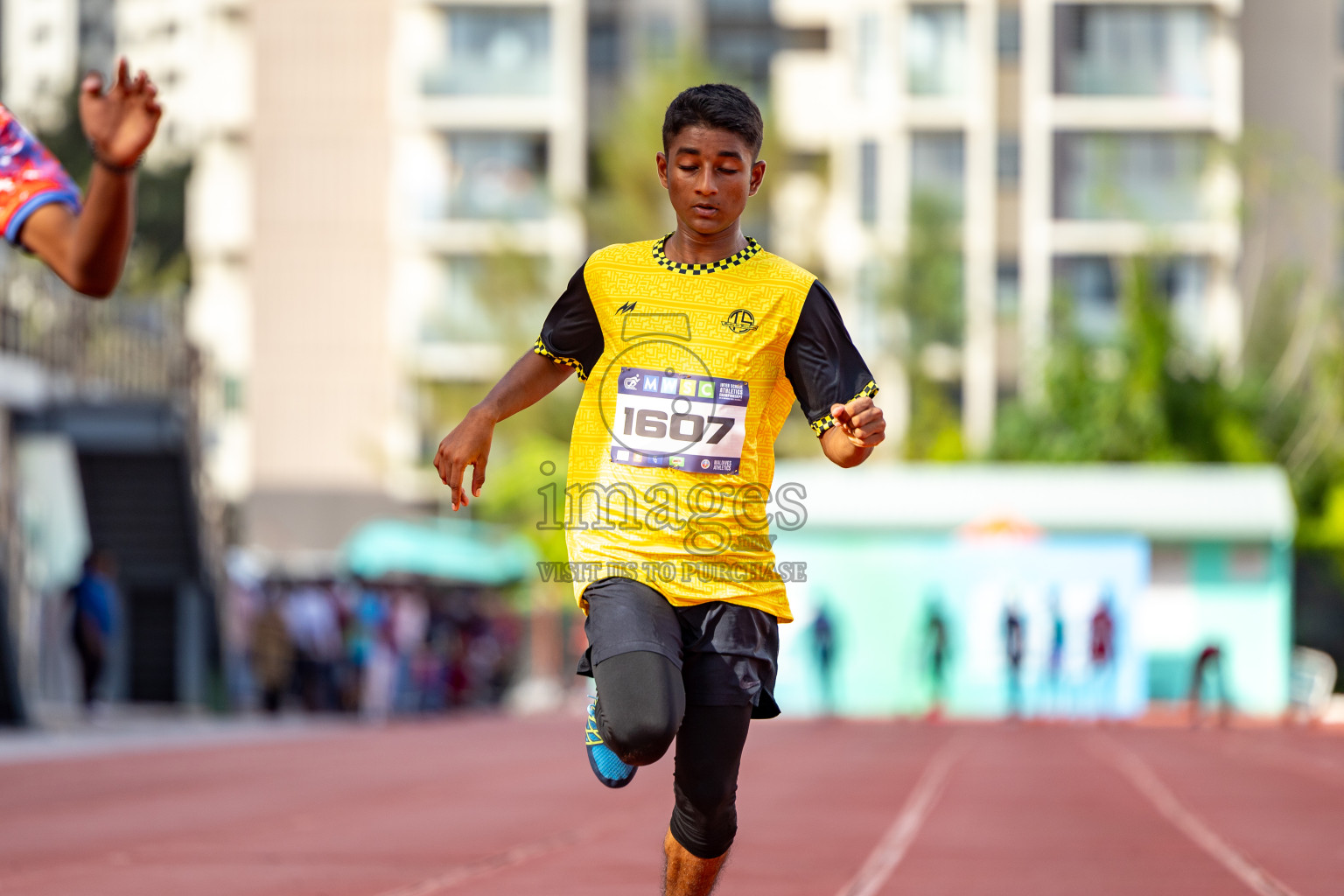 Day 1 of MWSC Interschool Athletics Championships 2024 held in Hulhumale Running Track, Hulhumale, Maldives on Saturday, 9th November 2024. 
Photos by: Hassan Simah / Images.mv