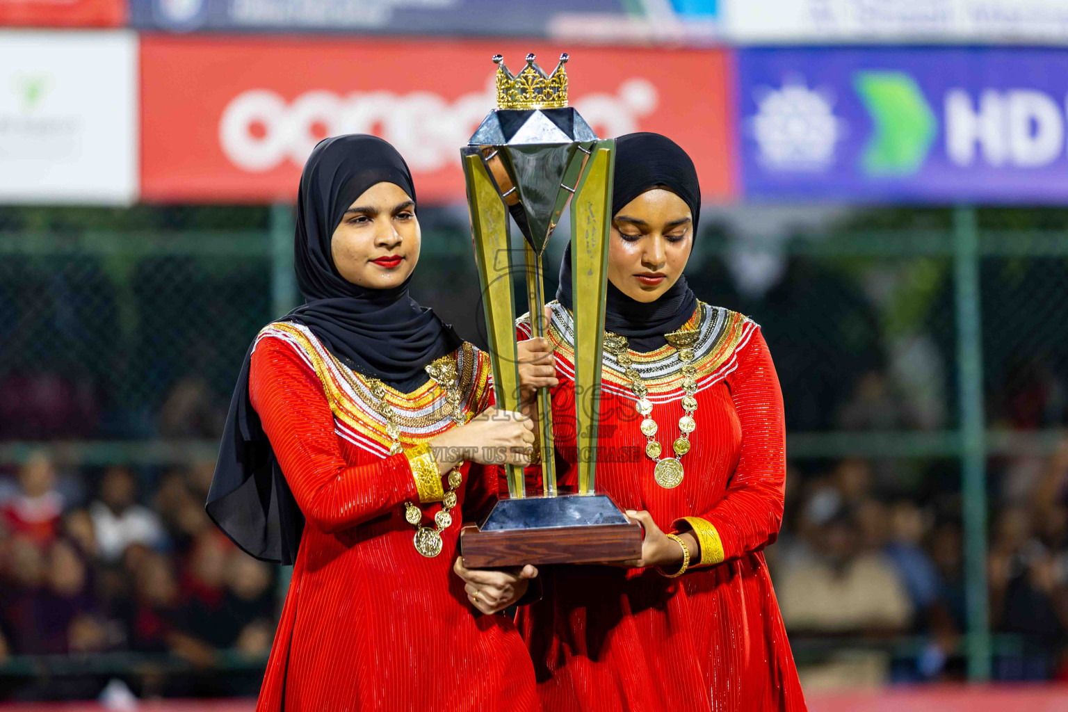 L. Gan VS B. Eydhafushi in the Finals of Golden Futsal Challenge 2024 which was held on Thursday, 7th March 2024, in Hulhumale', Maldives. 
Photos: Hassan Simah / images.mv