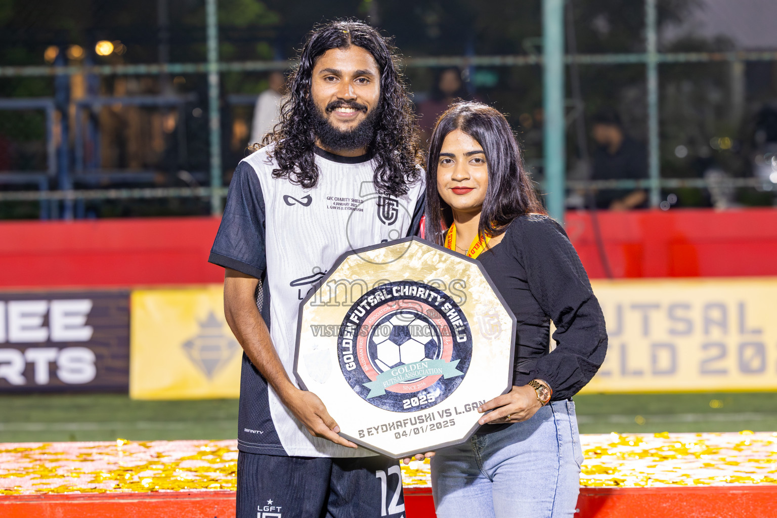 Opening of Golden Futsal Challenge 2025 with Charity Shield Match between L.Gan vs B.Eydhafushi was held on Saturday, 4th January 2025, in Hulhumale', Maldives Photos: Ismail Thoriq / images.mv