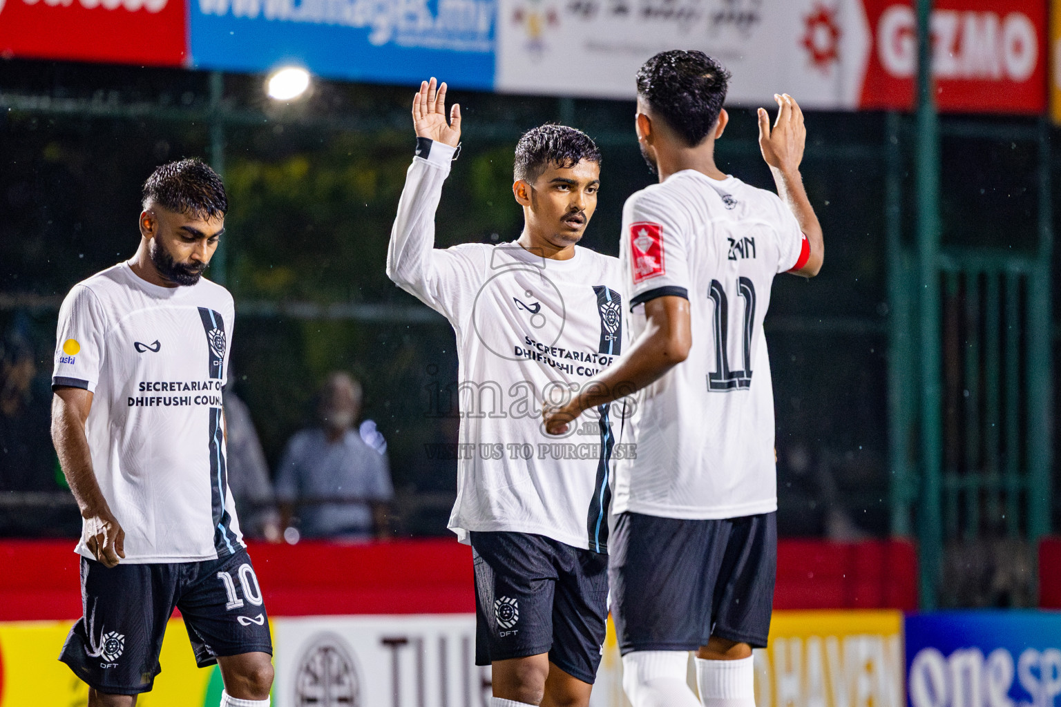 K Himmafushi vs K Dhiffushi in Day 10 of Golden Futsal Challenge 2025 was held on Tuesday, 14th January 2025, in Hulhumale', Maldives Photos: Nausham Waheed / images.mv