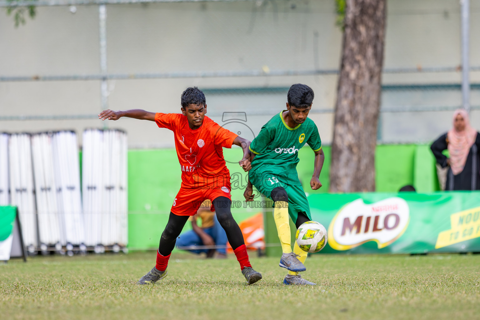 Day 4 of MILO Academy Championship 2024 (U-14) was held in Henveyru Stadium, Male', Maldives on Sunday, 3rd November 2024. Photos: Ismail Thoriq / Images.mv