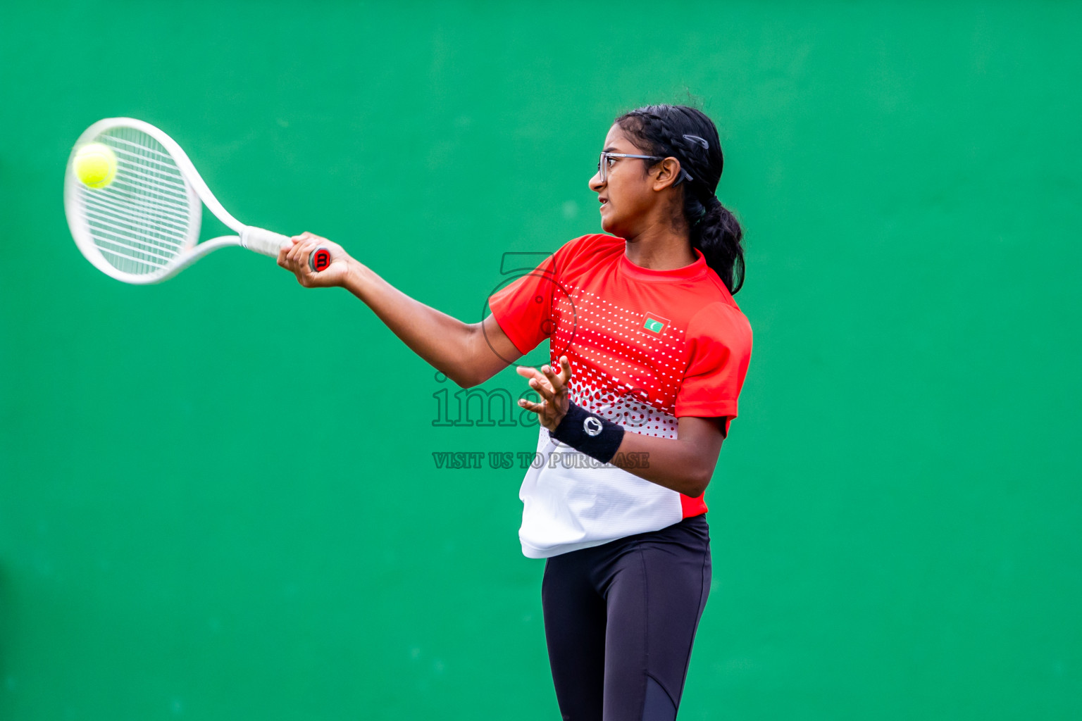 Day 5 of ATF Maldives Junior Open Tennis was held in Male' Tennis Court, Male', Maldives on Monday, 16th December 2024. Photos: Nausham Waheed/ images.mv