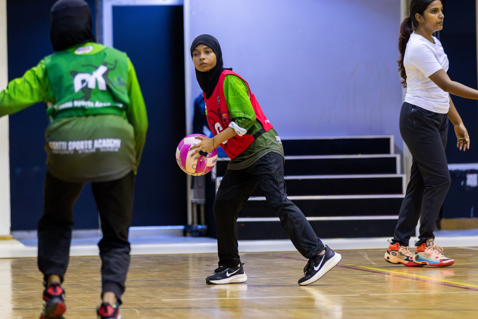 FIONTI Sports Club vs FIONTI Sports Academy  (U13) in Day 1 of 3rd Junior Championship - Netball association of Maldives, held at Social Center on 19th January 2025 . Photos by Shuu Abdul Sattar / Images.mv