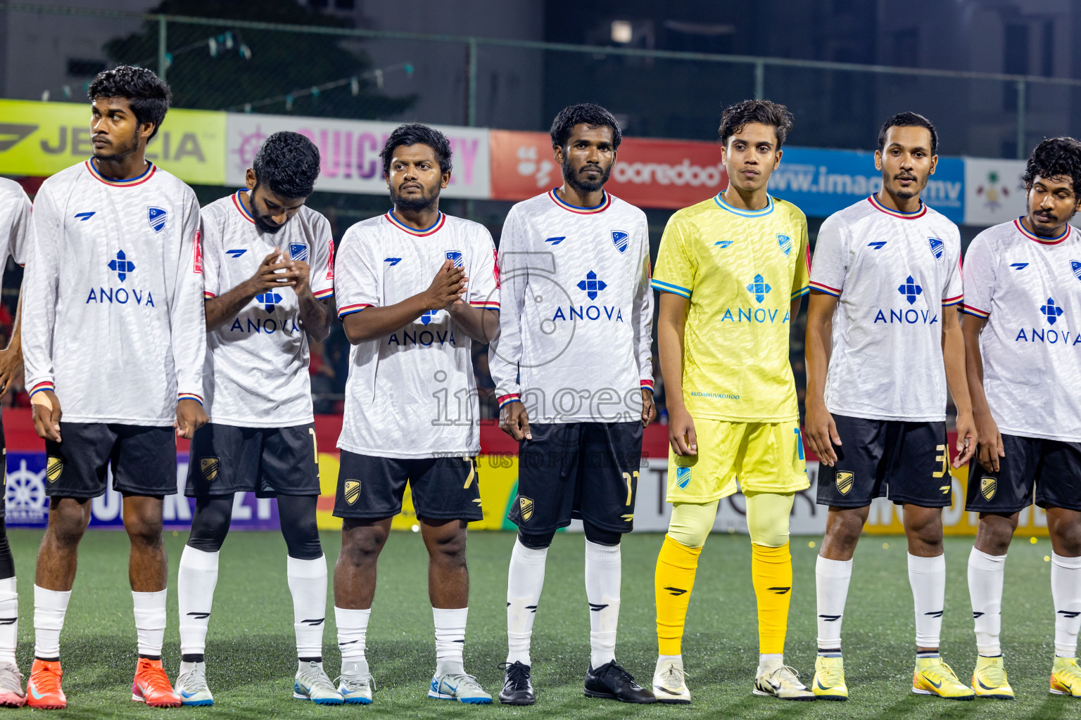 DH Maaenboodhoo vs DH Kudahuvadhoo in Dhaalu Atoll Finals in Day 25 of Golden Futsal Challenge 2025 was held on Wednesday , 28th January 2025, in Hulhumale', Maldives. Photos: Nausham Waheed / images.mv