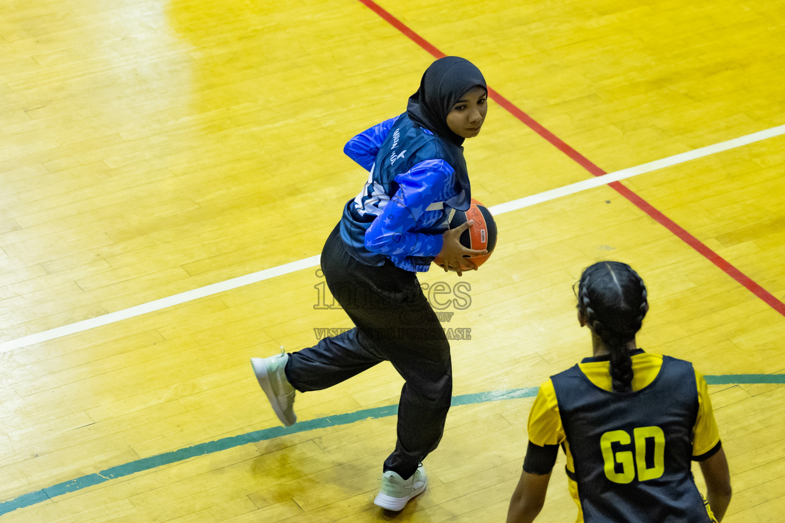 Day 12 of 25th Inter-School Netball Tournament was held in Social Center at Male', Maldives on Thursday, 22nd August 2024.