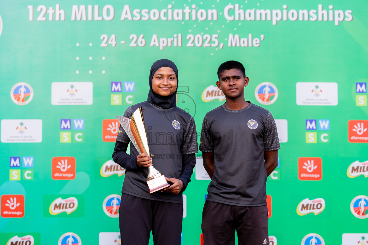 Day 3 of 12th Milo Association Championships was held in Ekuveni Track at Male', Maldives on Saturday, 26th April 2025. Photos: Nausham Waheed / images.mv