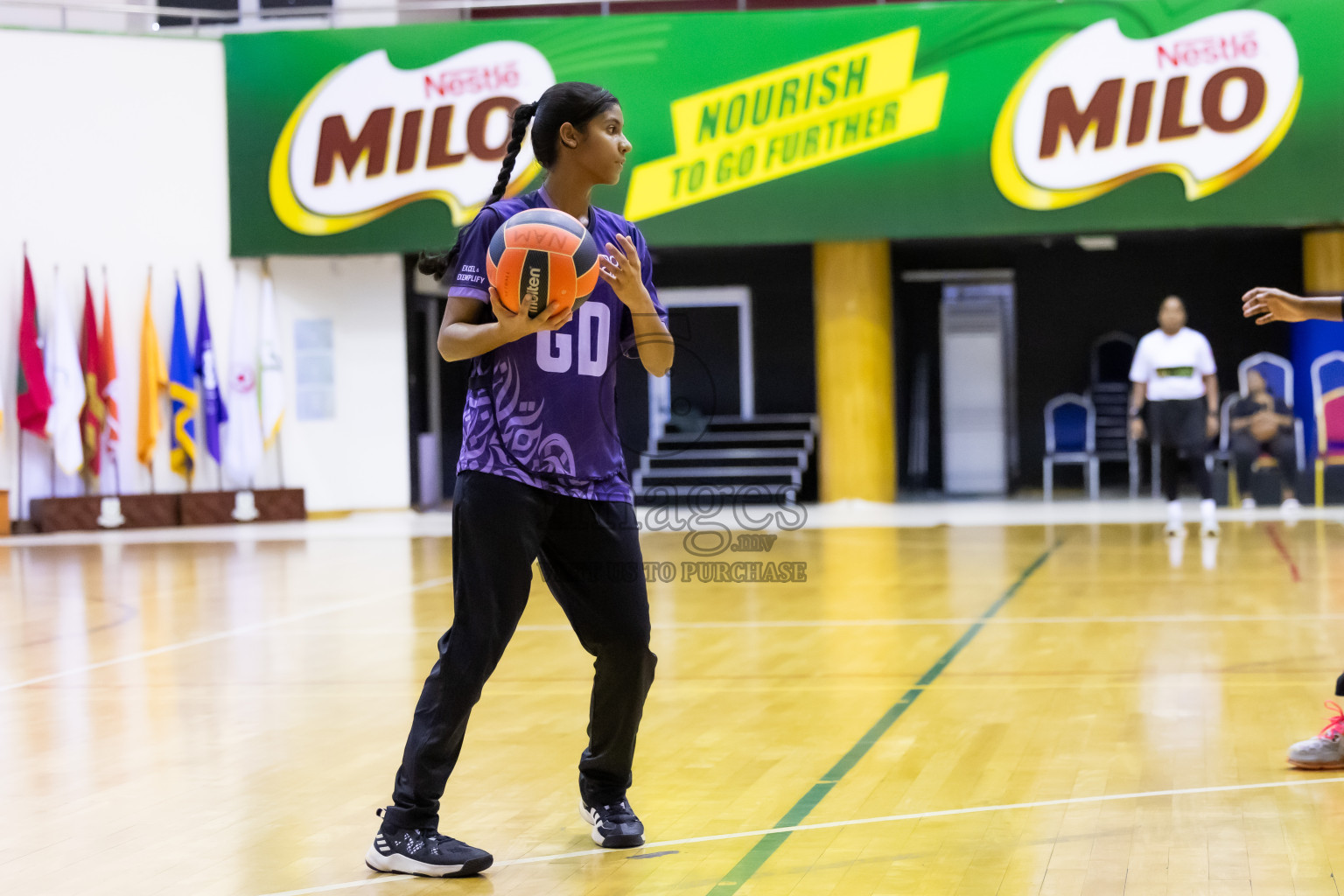 Day 11 of 25th Inter-School Netball Tournament was held in Social Center at Male', Maldives on Wednesday, 21st August 2024.