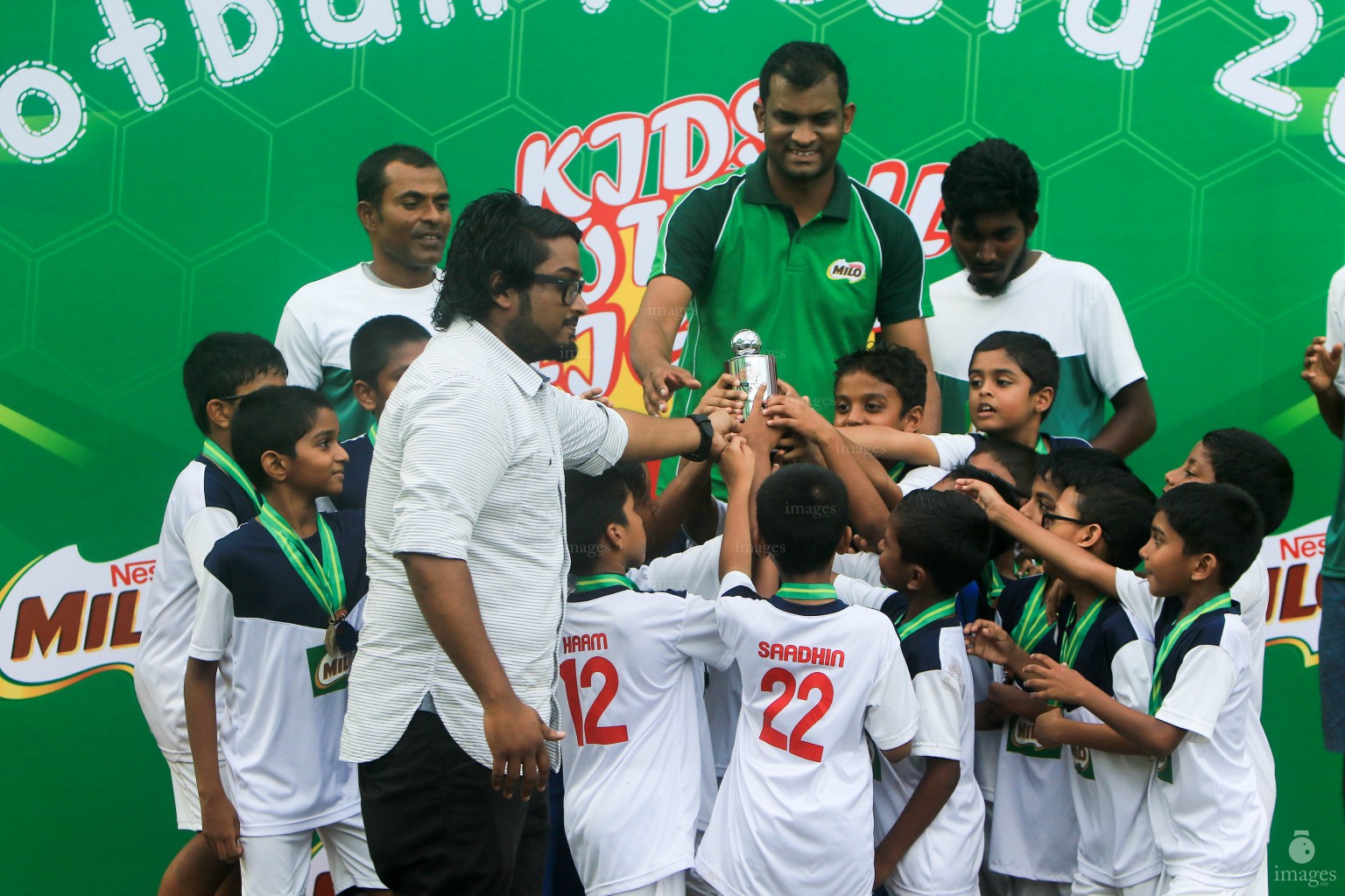 Finals  of Milo Kids Football Fiesta in Henveiru Grounds  in Male', Maldives, Saturday, April. 09, 2016. (Images.mv Photo/Abdulla Abeedh).