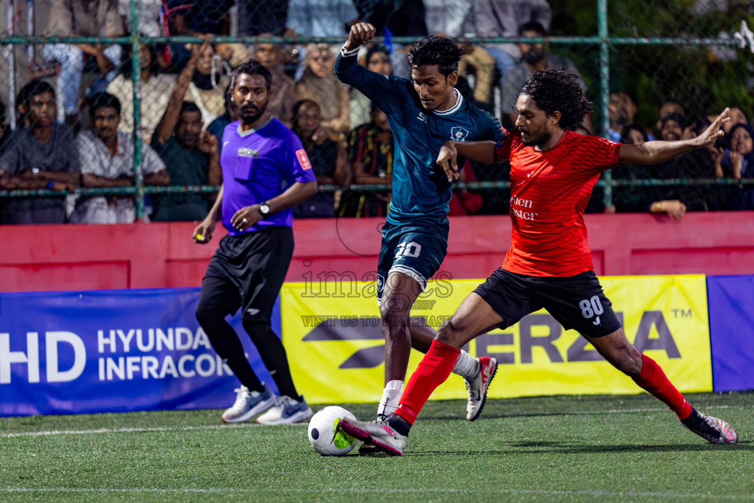 Sh. Kanditheemu VS R. Dhuvaafaru on Day 35 of Golden Futsal Challenge 2024 was held on Tuesday, 20th February 2024, in Hulhumale', Maldives 
Photos: Hassan Simah, / images.mv