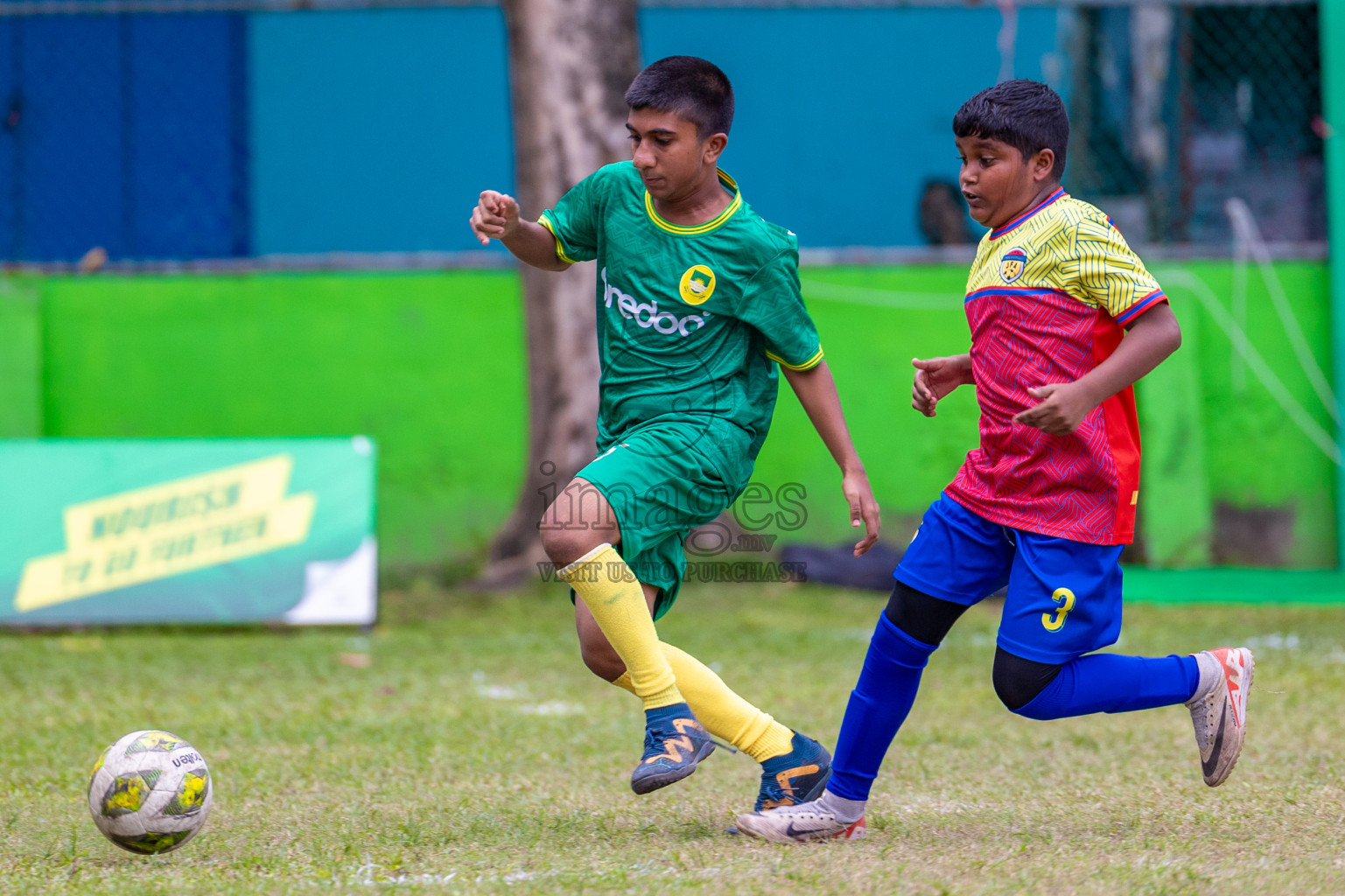 Day 1 of MILO Academy Championship 2024 - U12 was held at Henveiru Grounds in Male', Maldives on Thursday, 4th July 2024. Photos: Shuu Abdul Sattar / images.mv