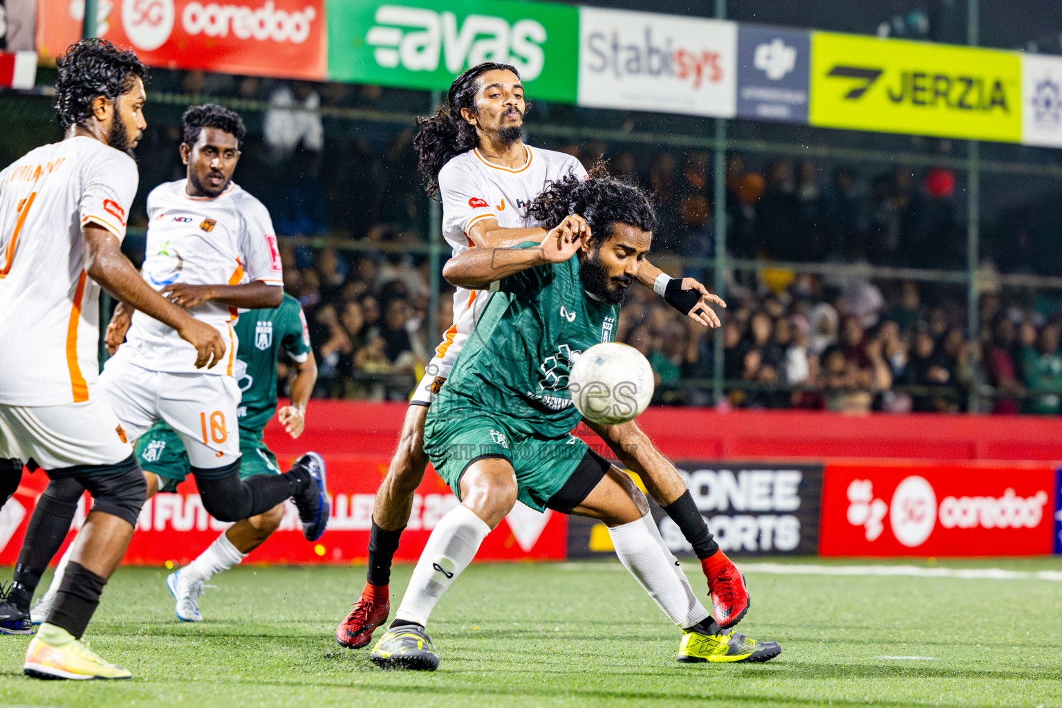 Th Thimarafushi vs Th Hirilandhoo in Thaa Atoll Finals Day 26 of Golden Futsal Challenge 2025 was held on Thursday , 30th January 2025, in Hulhumale', Maldives. Photos: Nausham Waheed / images.mv