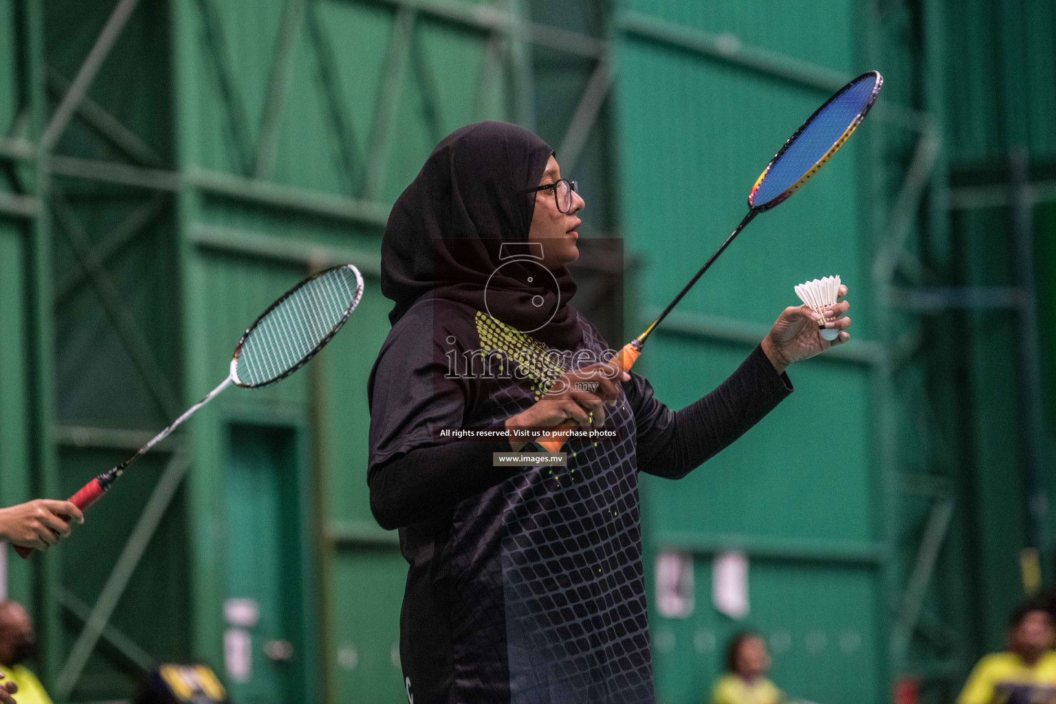 Day 4 of Badminton association mixed group championship 2021 held in Male', Maldives Photos by Nausham Waheed