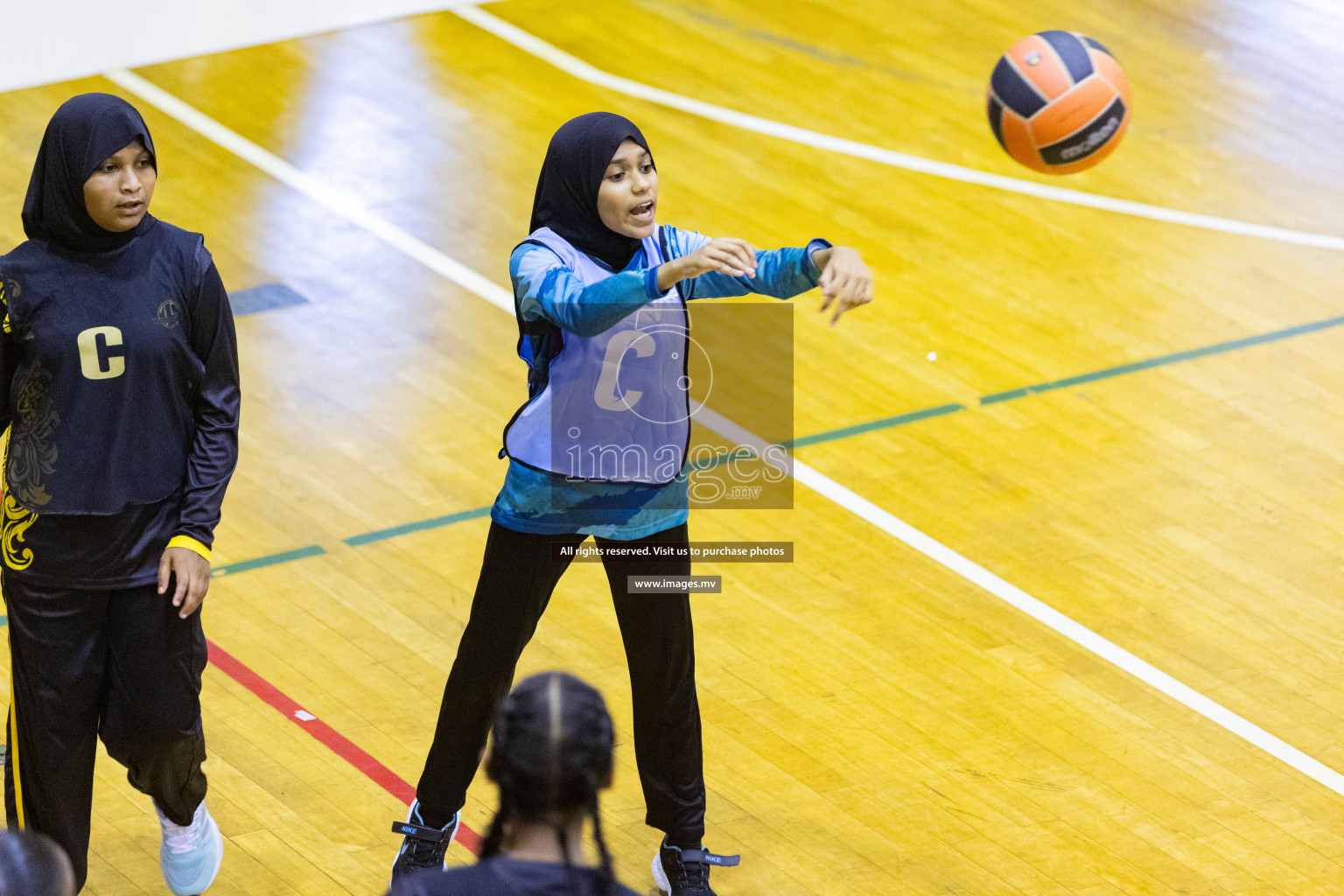 Day 10 of 24th Interschool Netball Tournament 2023 was held in Social Center, Male', Maldives on 5th November 2023. Photos: Nausham Waheed / images.mv