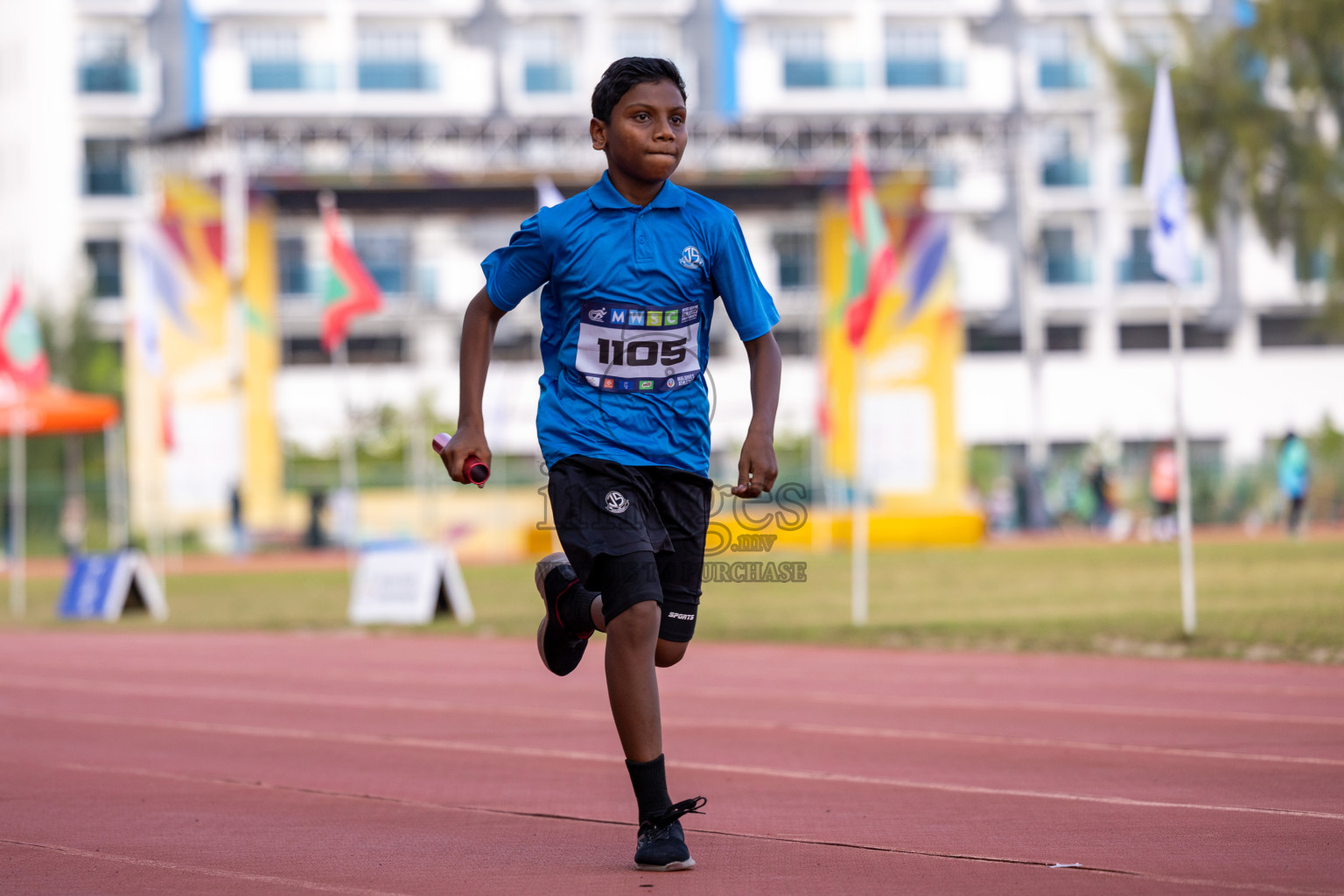 Day 5 of MWSC Interschool Athletics Championships 2024 held in Hulhumale Running Track, Hulhumale, Maldives on Wednesday, 13th November 2024. Photos by: Ismail Thoriq / Images.mv