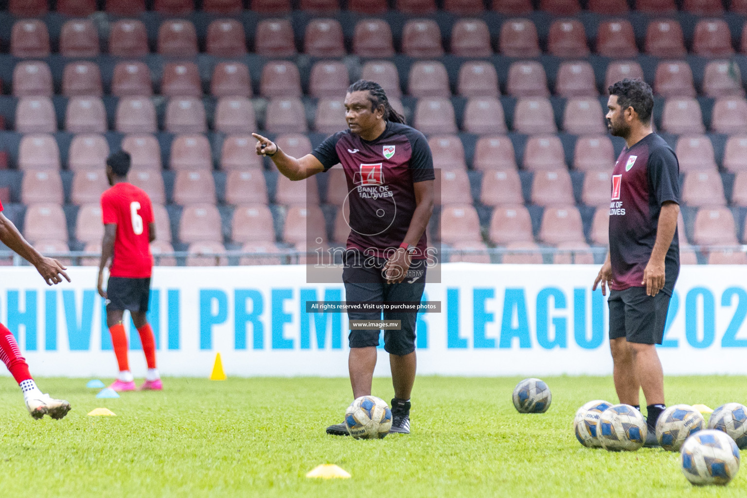 Training session for the Maldives national football team in preparation for the upcoming match against Bangladesh, held in Football Stadium, Male', Maldives on Tuesday, 10th October 2023 Photos: Nausham Waheed/ Images.mv