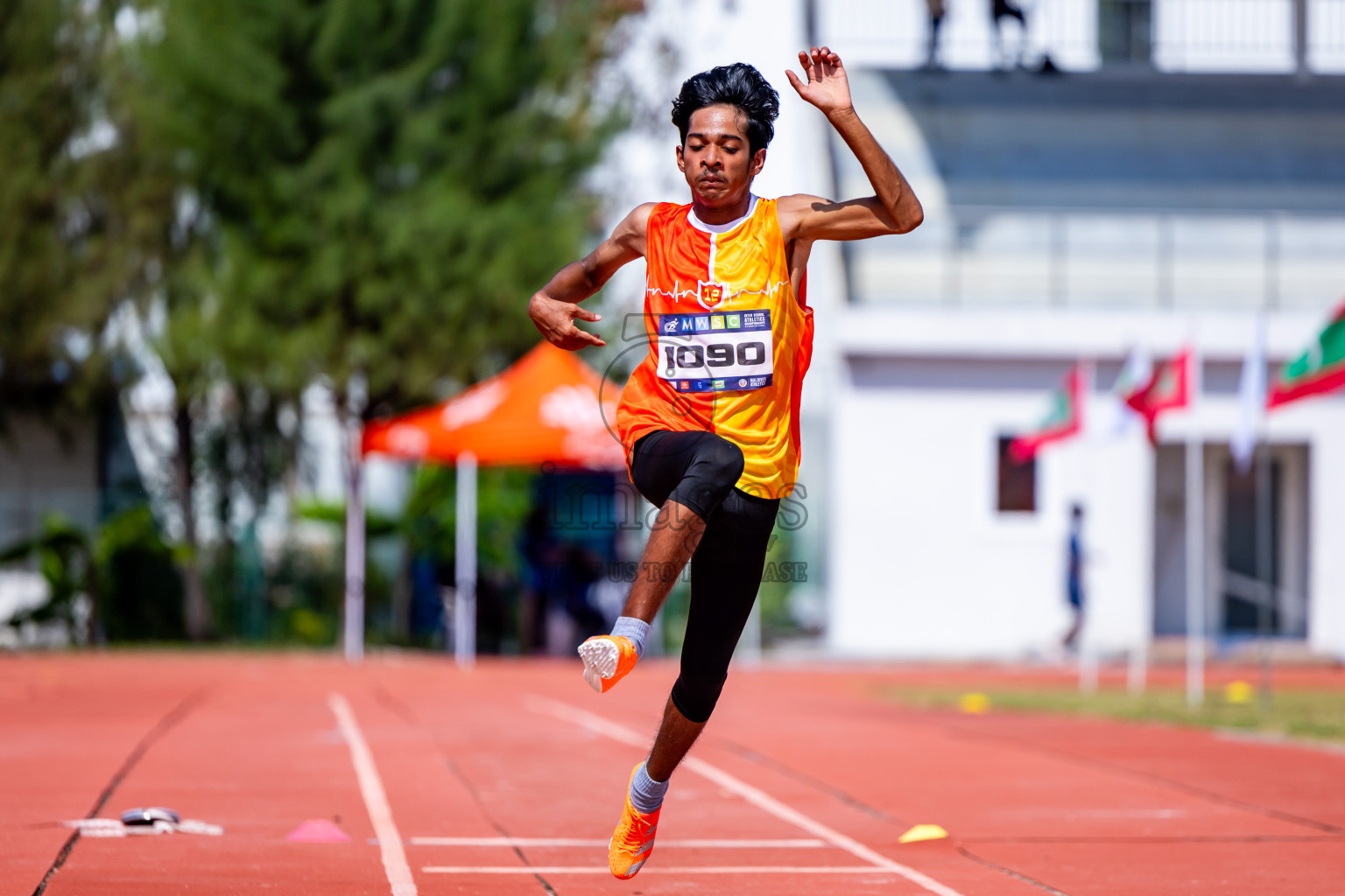 Day 3 of MWSC Interschool Athletics Championships 2024 held in Hulhumale Running Track, Hulhumale, Maldives on Monday, 11th November 2024. Photos by:  Nausham Waheed / Images.mv