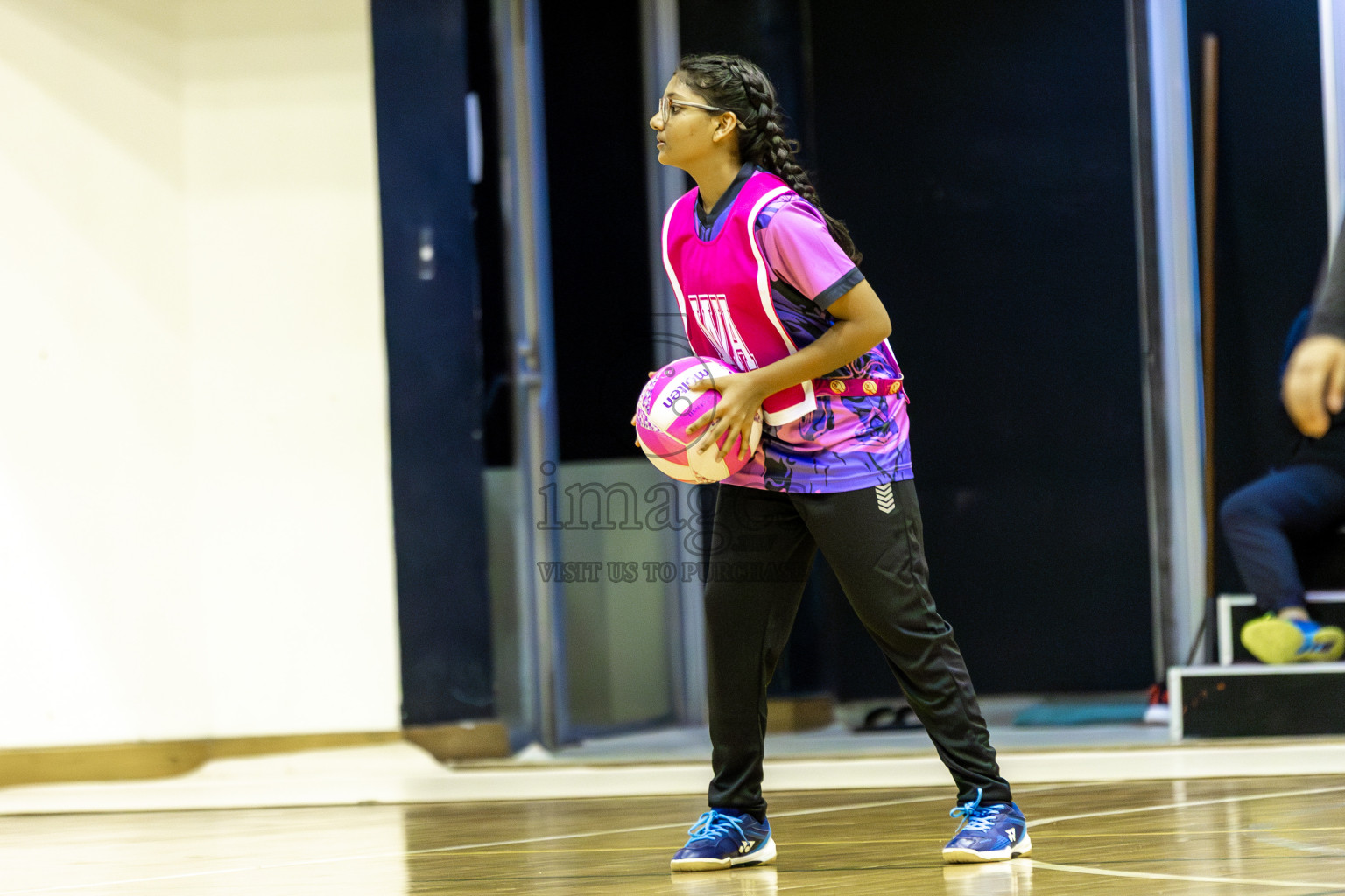 High Fluers vsN Sports Academy in Day 5 of 3rd Netball Junior Championship, held at Social Center on Thursday 23rd January 2025 . Photos: Shuu Abdul Sattar / images.mv