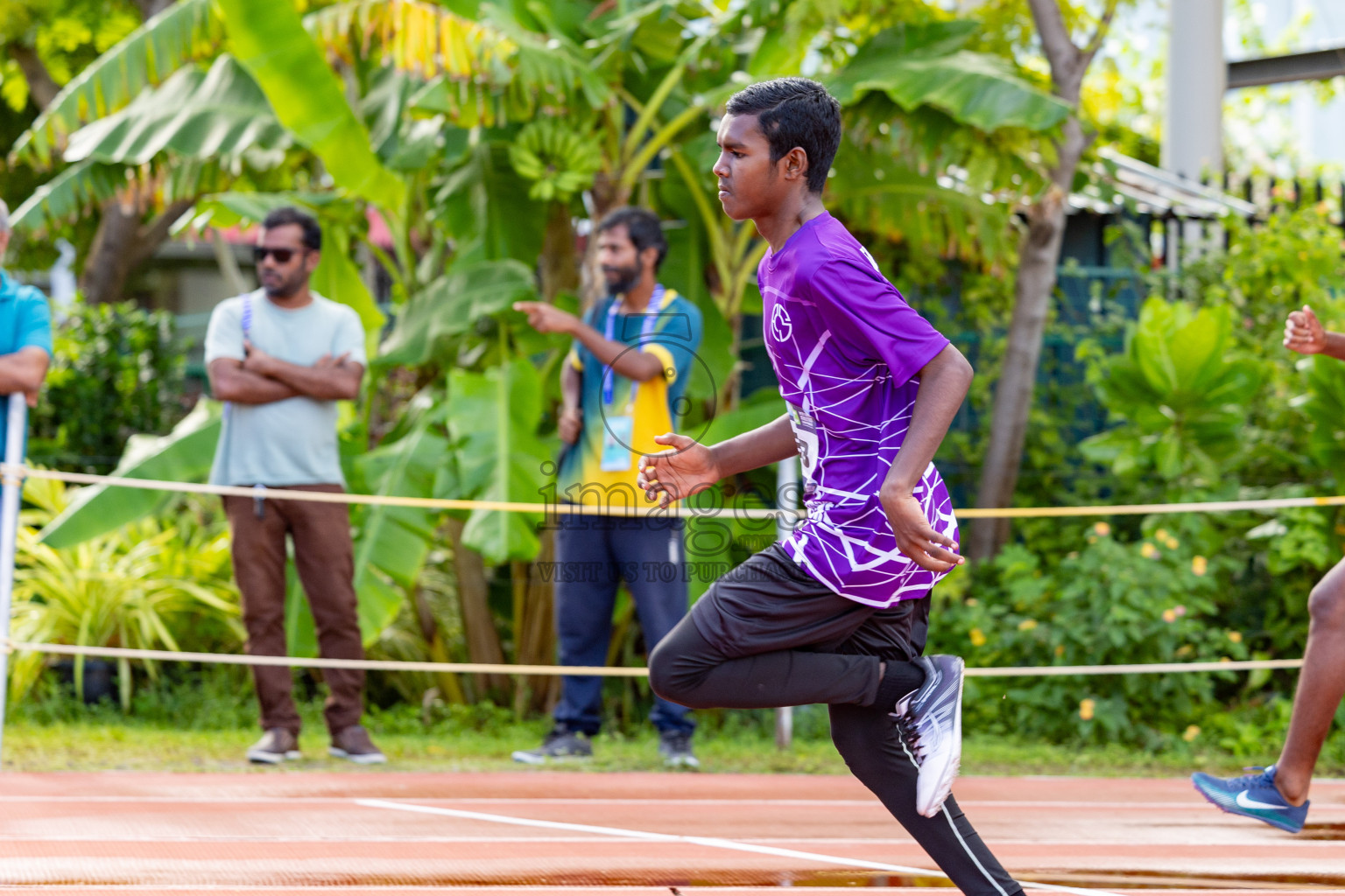 Day 2 of MWSC Interschool Athletics Championships 2024 held in Hulhumale Running Track, Hulhumale, Maldives on Sunday, 10th November 2024. 
Photos by:  Hassan Simah / Images.mv