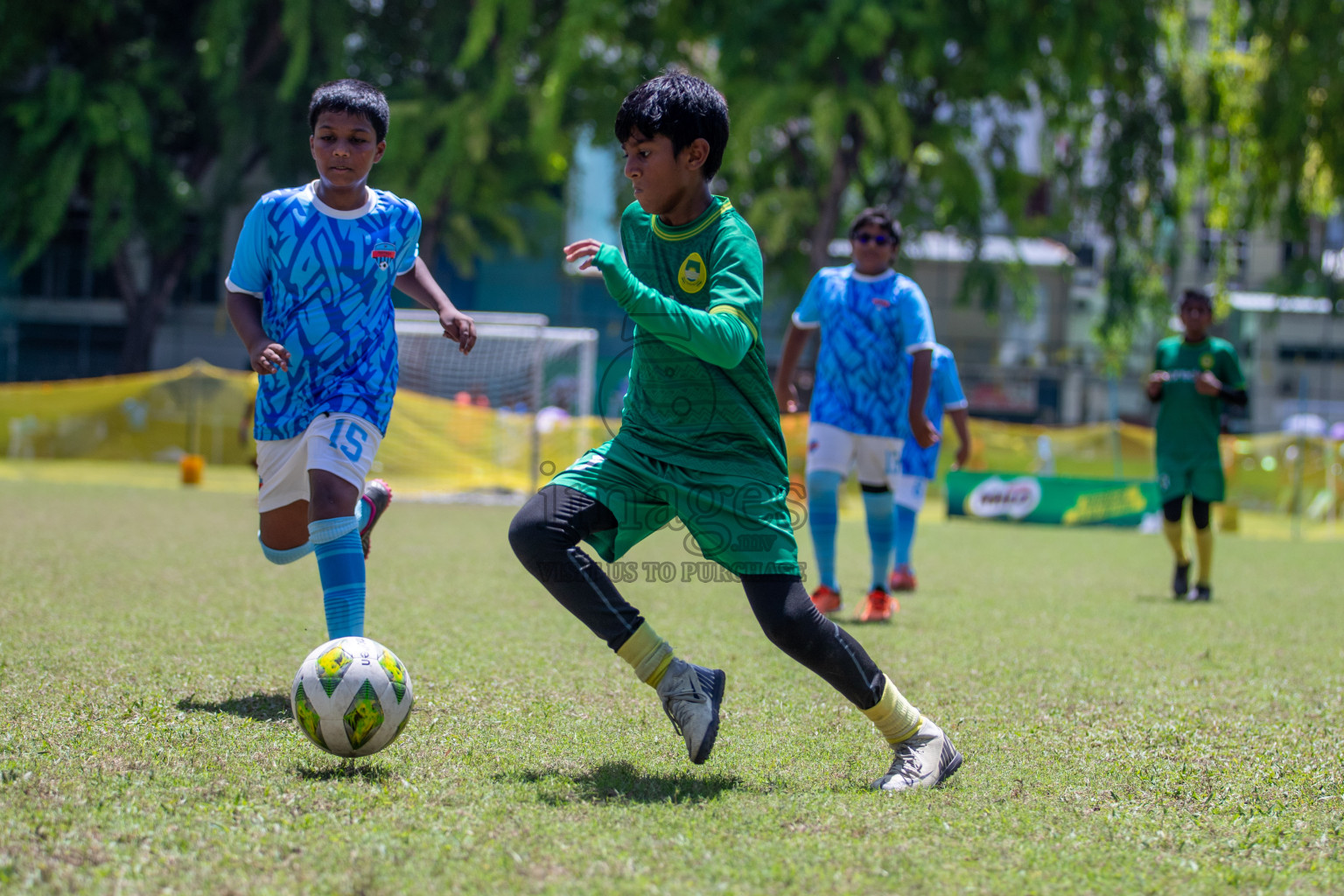 Day 3 of MILO Academy Championship 2024 - U12 was held at Henveiru Grounds in Male', Maldives on Saturday, 6th July 2024. Photos: Mohamed Mahfooz Moosa / images.mv