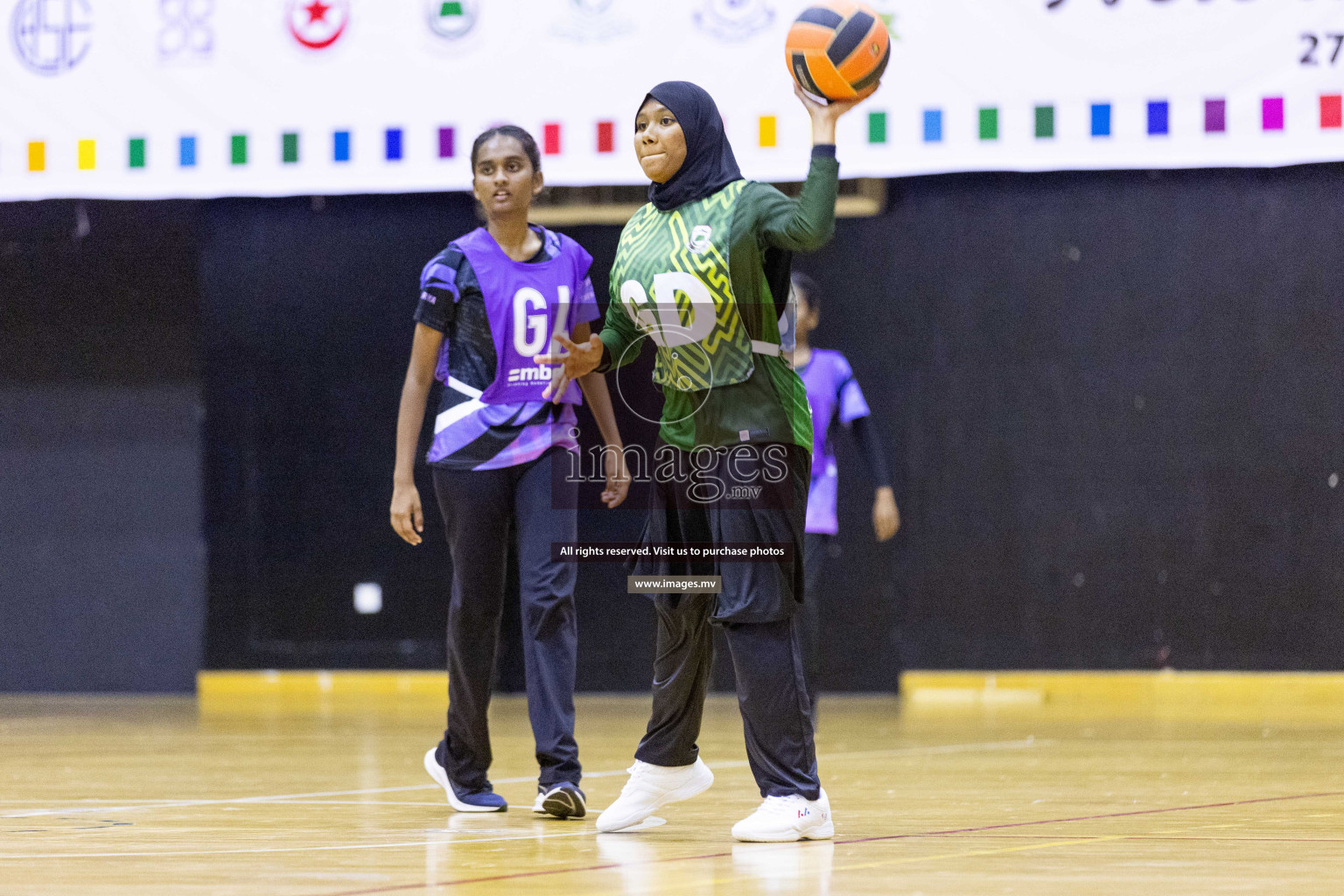 Day4 of 24th Interschool Netball Tournament 2023 was held in Social Center, Male', Maldives on 30th October 2023. Photos: Nausham Waheed / images.mv