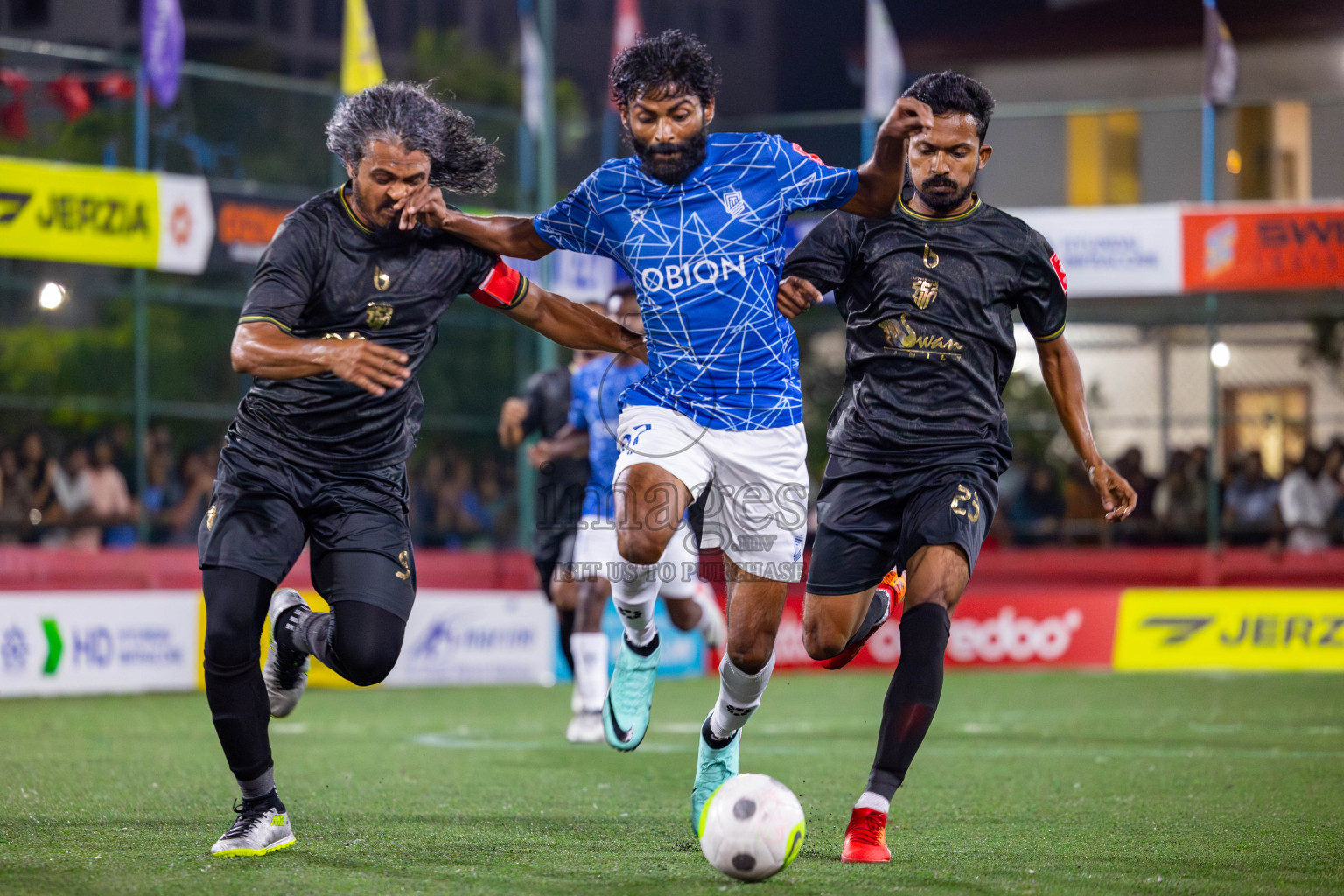 HA Utheemu vs HDh Naivaadhoo on Day 33 of Golden Futsal Challenge 2024, held on Sunday, 18th February 2024, in Hulhumale', Maldives Photos: Mohamed Mahfooz Moosa / images.mv