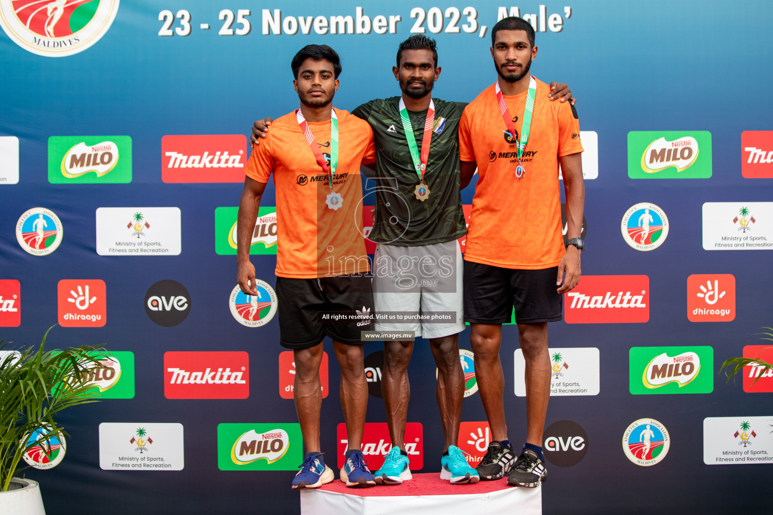 Day 2 of National Athletics Championship 2023 was held in Ekuveni Track at Male', Maldives on Friday, 24th November 2023. Photos: Hassan Simah / images.mv