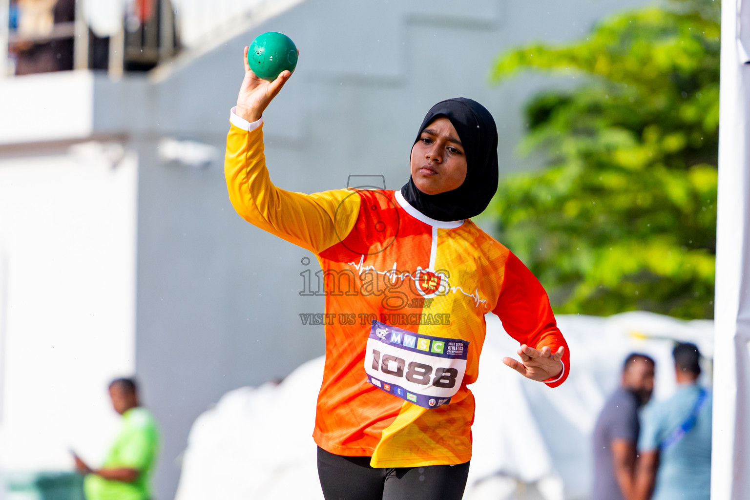 Day 3 of MWSC Interschool Athletics Championships 2024 held in Hulhumale Running Track, Hulhumale, Maldives on Monday, 11th November 2024. Photos by:  Nausham Waheed / Images.mv