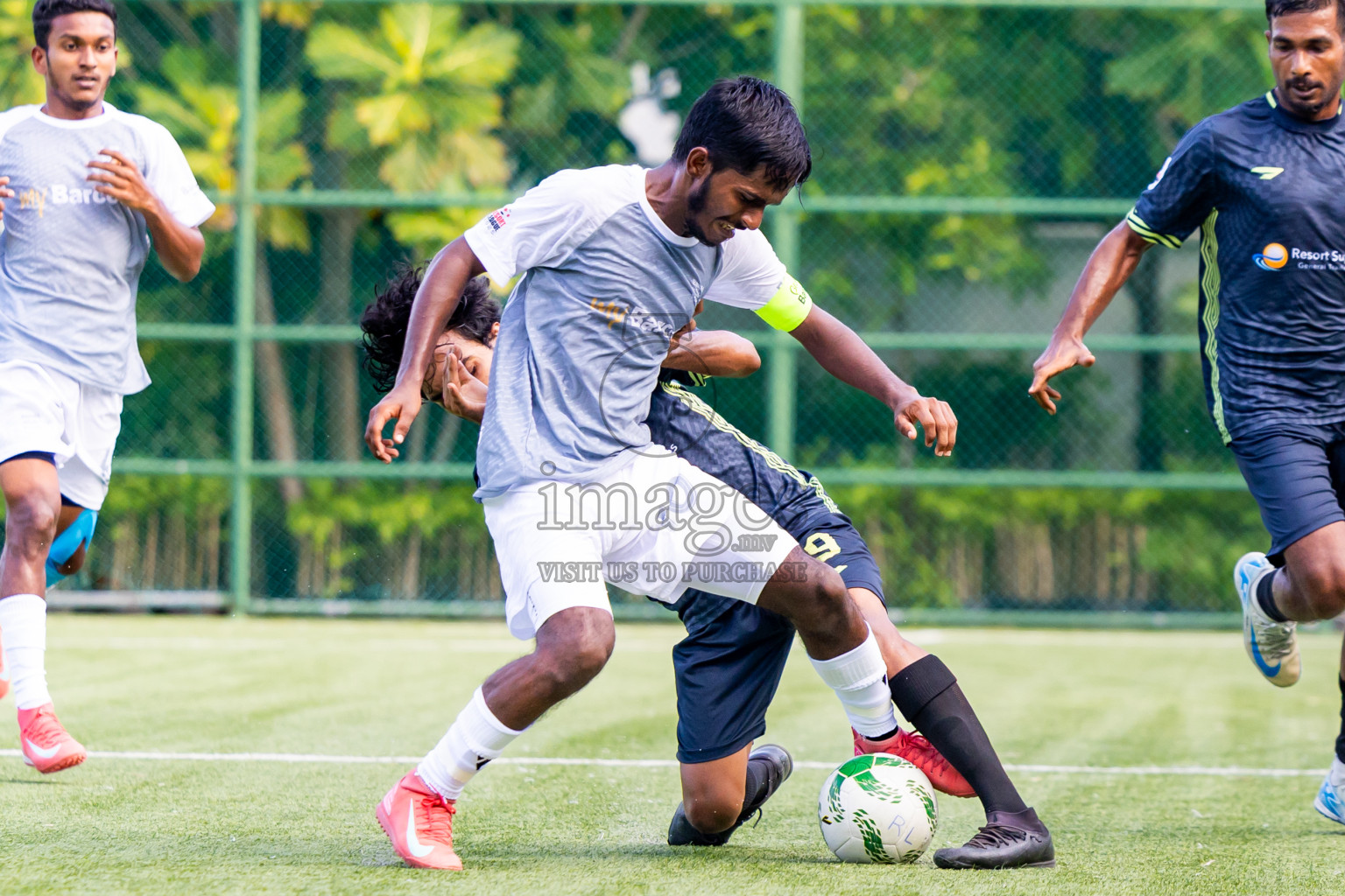 Barcelo vs Lily Beach in Day 5 of Resort League 2025 (Ari Zone) was held on Tuesday, 24th June 2025 in Conrad Maldives Rangali Island, Alif Dhaalu Atoll, Maldives. Photos: Nausham Waheed / images.mv