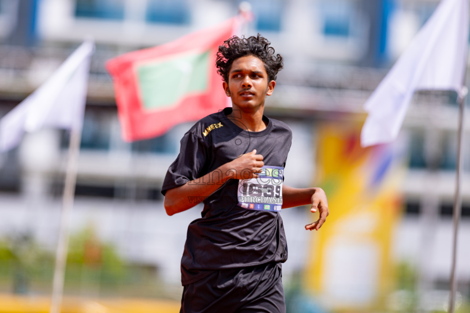 Day 3 of MWSC Interschool Athletics Championships 2024 held in Hulhumale Running Track, Hulhumale, Maldives on Monday, 11th November 2024. 
Photos by: Hassan Simah / Images.mv