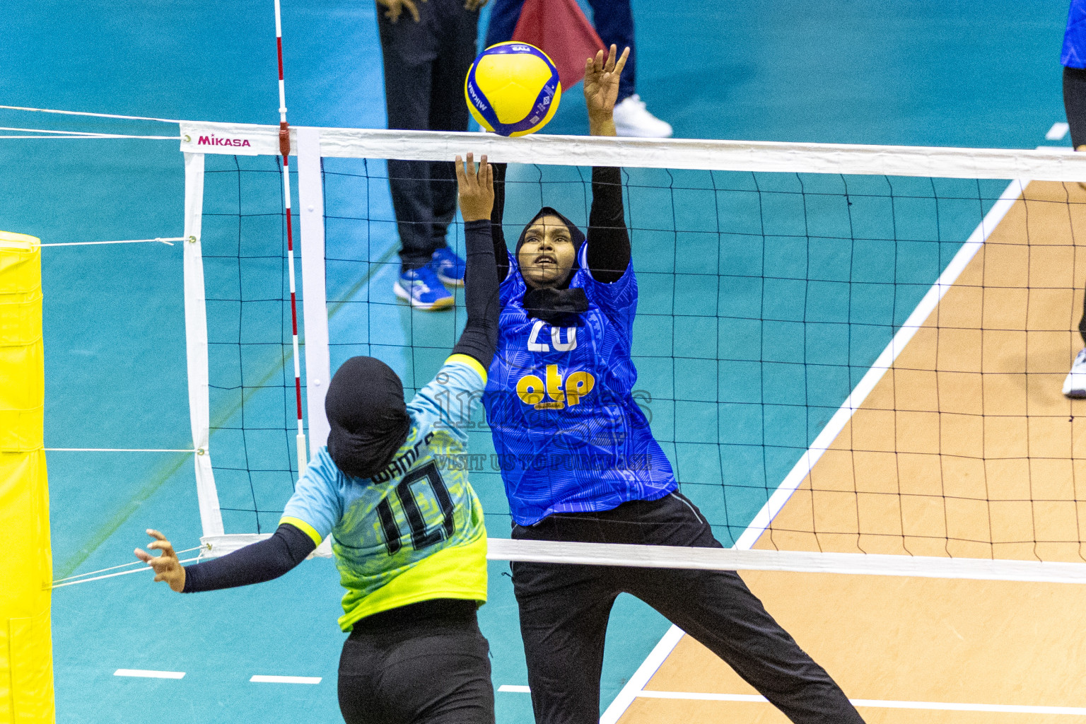 Final of Women's Division of Volleyball Association Cup 2023 held in Male', Maldives on Tuesday, 9th January 2024 at Social Center Indoor Hall Photos By: Nausham Waheed /images.mv