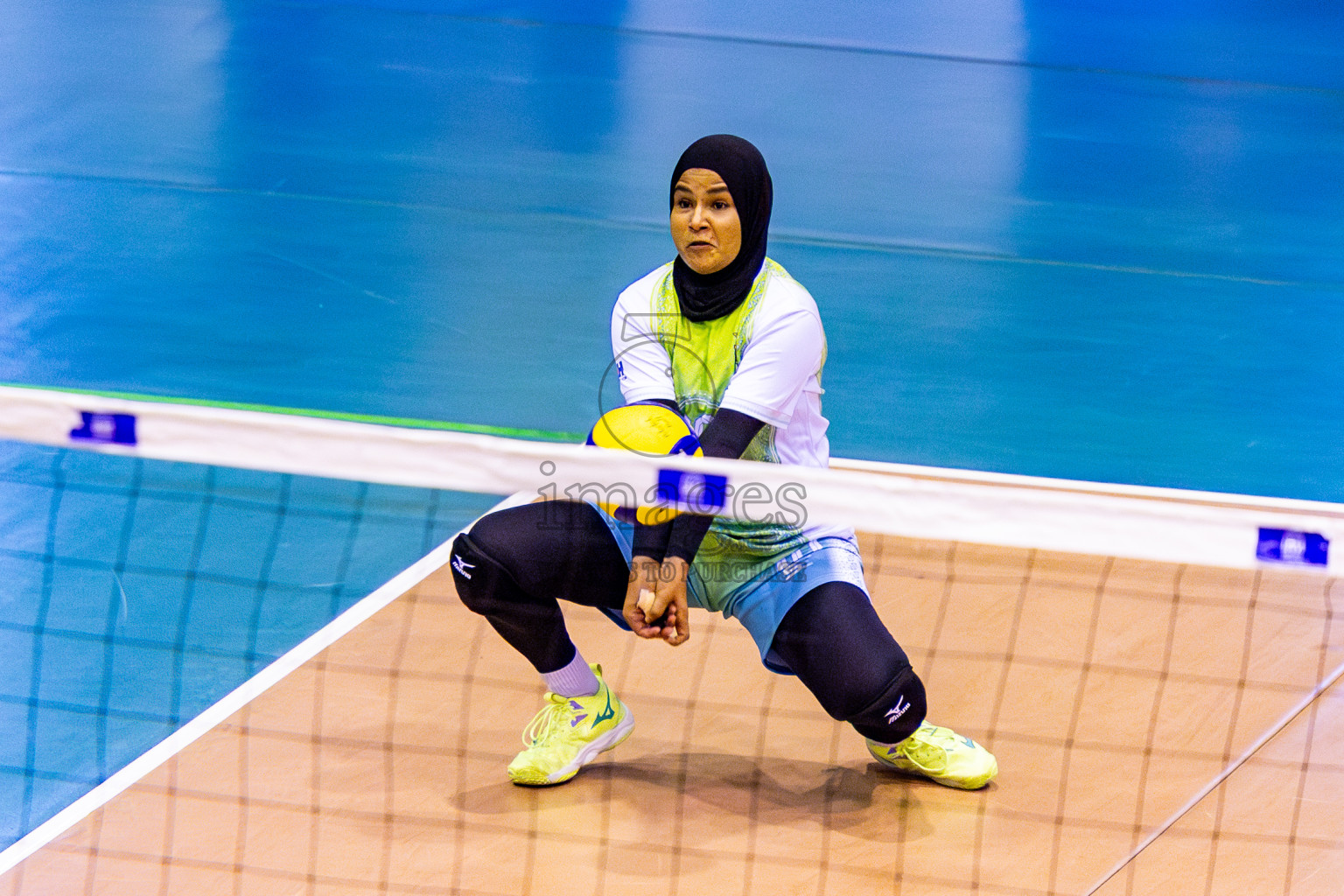 Club WAMCO vs Police Club in Semi Finals of Women's Division of VAM Cup 2025 held in Male', Maldives on Tuesday, 15th April 2025 at Social Center Indoor Hall Photos By: Nausham Waheed / images.mv