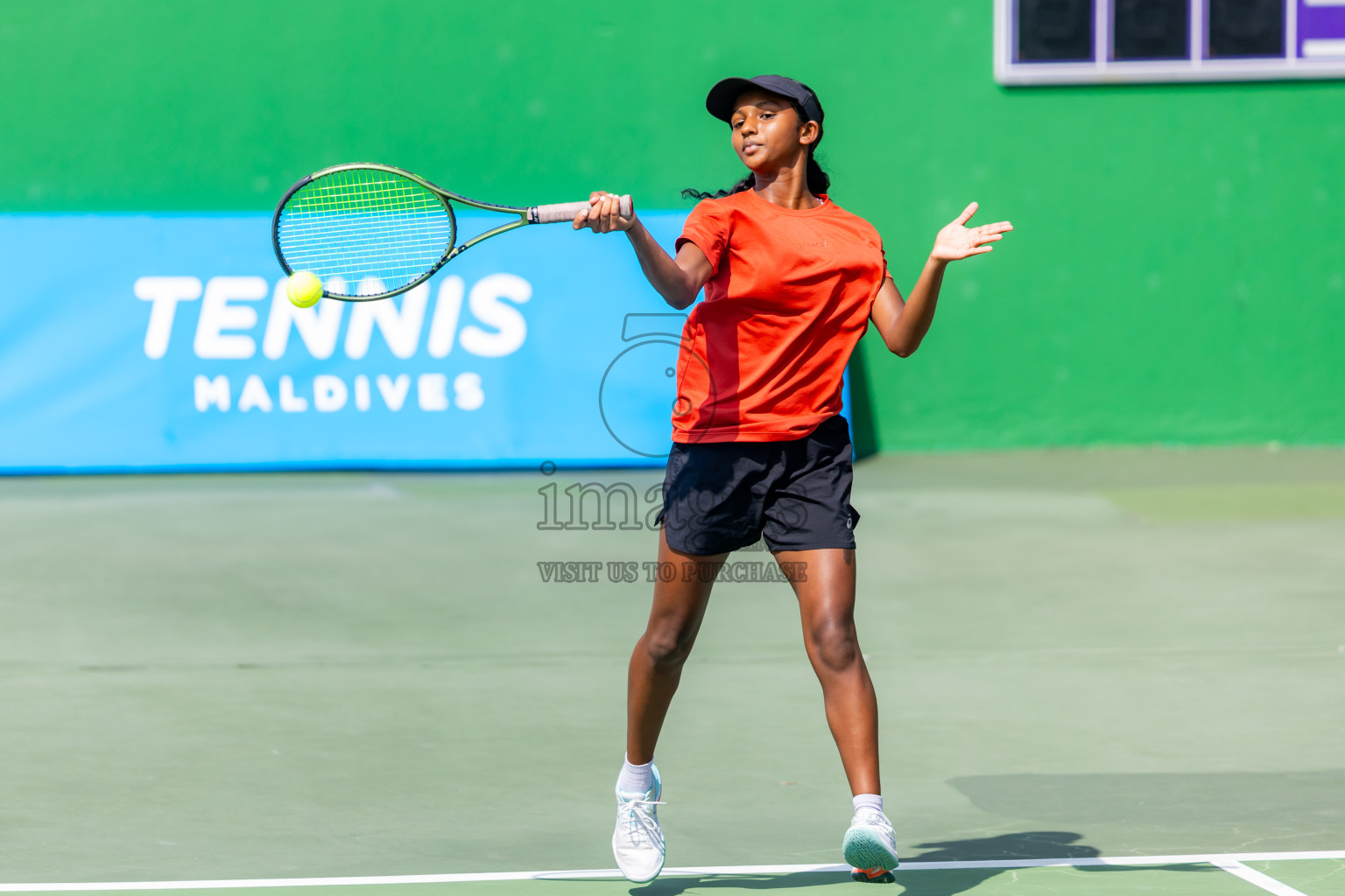 Day 8 of ATF Maldives Junior Open Tennis was held in Male' Tennis Court, Male', Maldives on Thursday, 19th December 2024. Photos: Nausham Waheed/ images.mv