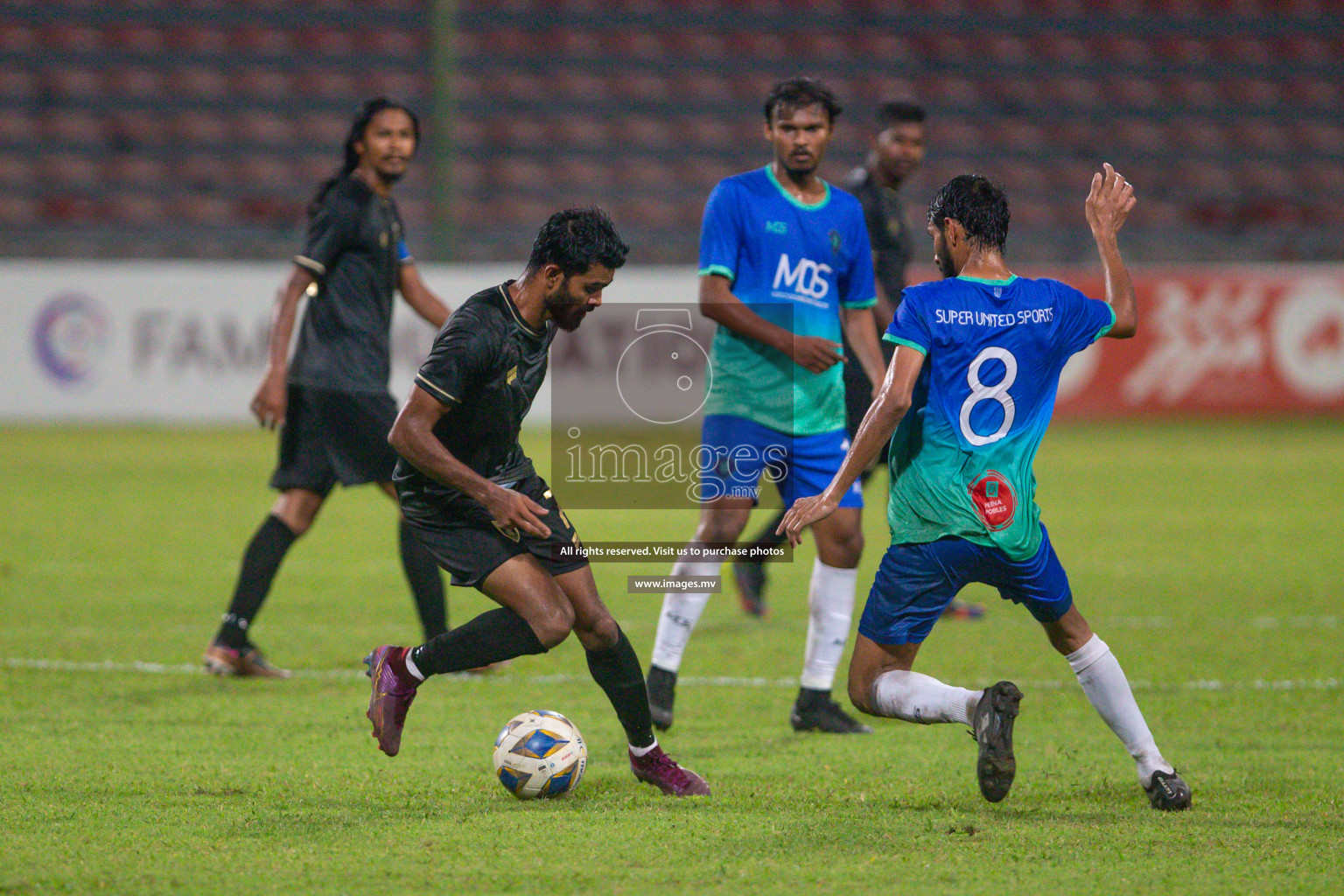 President's Cup 2023 - Club Eagles vs Super United Sports, held in National Football Stadium, Male', Maldives  Photos: Mohamed Mahfooz Moosa/ Images.mv