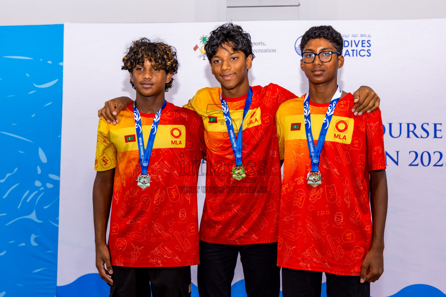 Closing Ceremony of 1st National Short Course Swimming Competition held in Hulhumale', Maldives on Thursday, 19th June 2025. Photos: Nausham Waheed / images.mv
