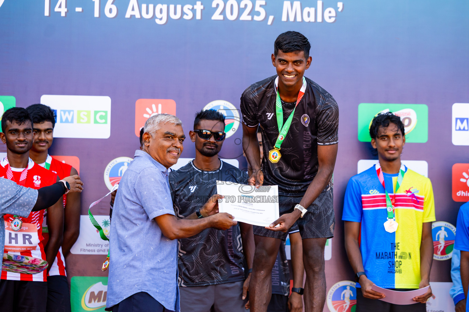 Day 3 of National Athletics Championship 2025 was held at Ekuveni Running Ground in Male', Maldives on Saturday, 16th August 2025. Photos: Nausham Waheed / images.mv