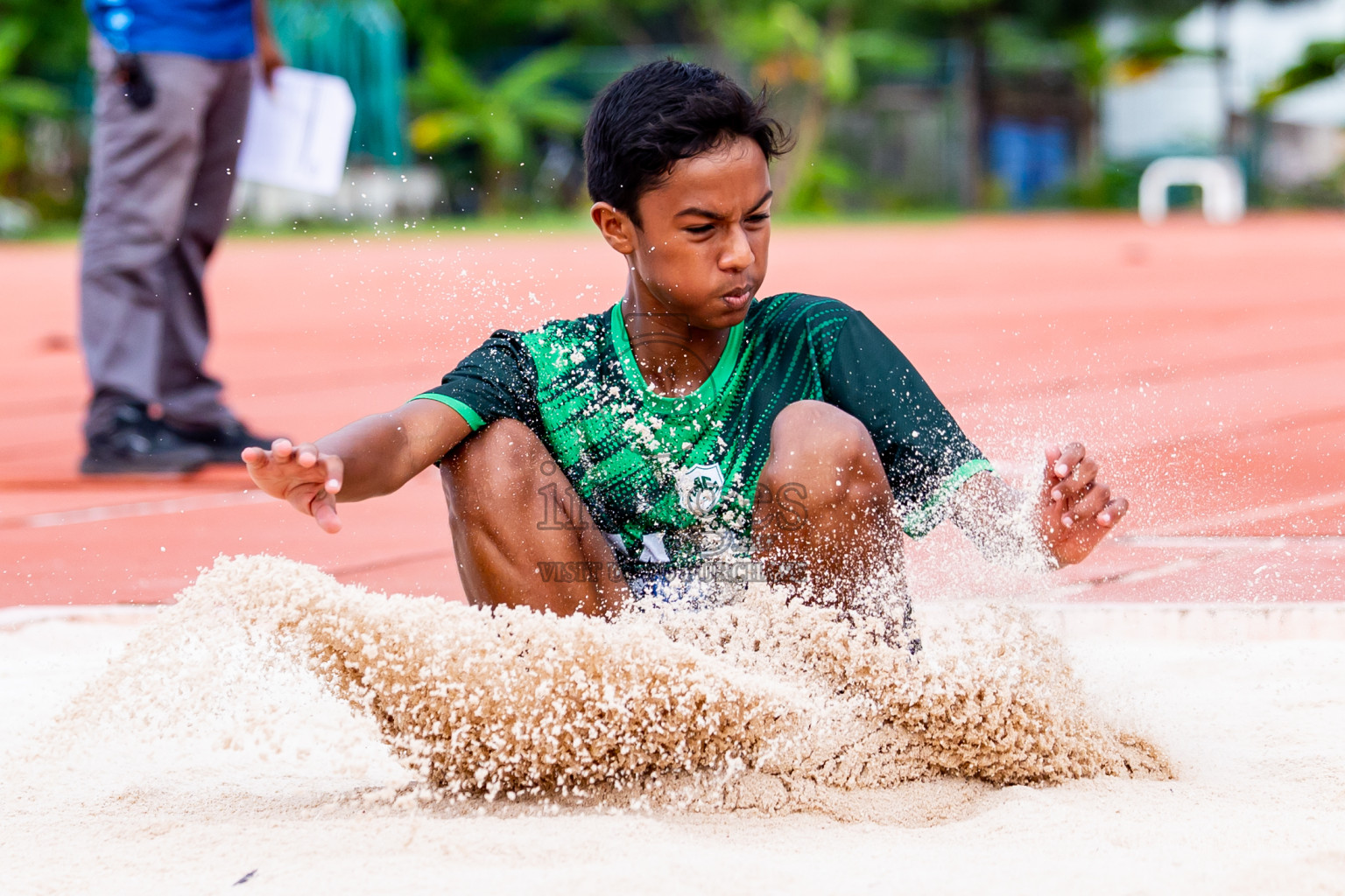 Day 3 of MWSC Interschool Athletics Championships 2024 held in Hulhumale Running Track, Hulhumale, Maldives on Monday, 11th November 2024. Photos by:  Nausham Waheed / Images.mv