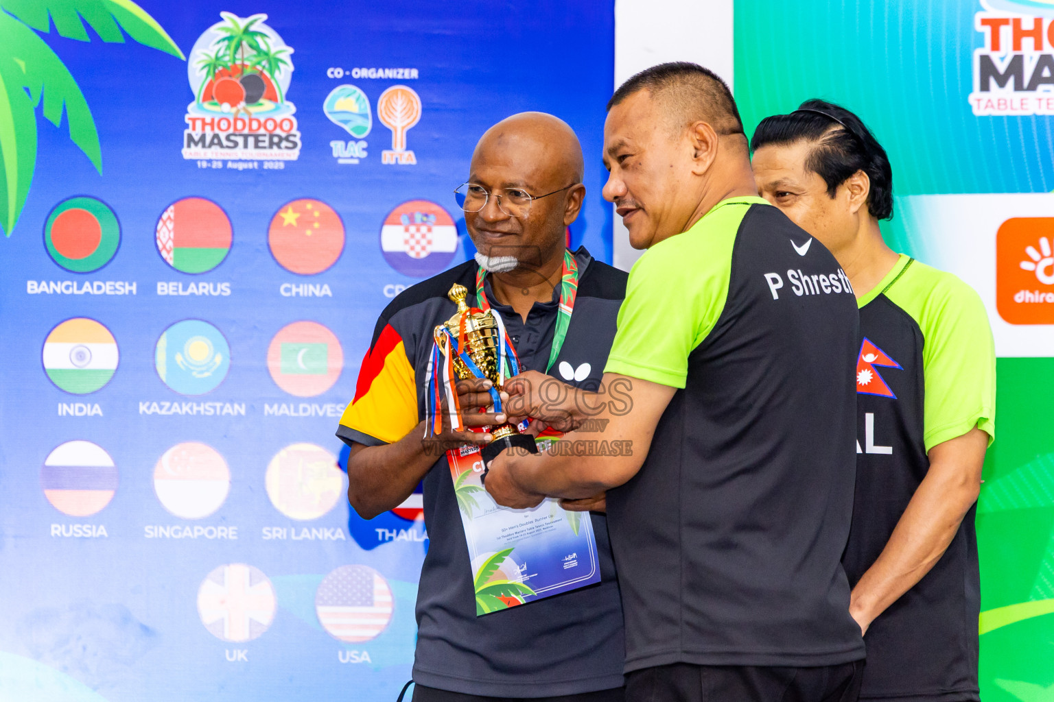 Day 4 of 1st Thoddoo Masters Table Tennis Tournament was held on Sunday, 24th August 2025 in AA Thoddoo, Maldives. Photos: Nausham Waheed / images.mv